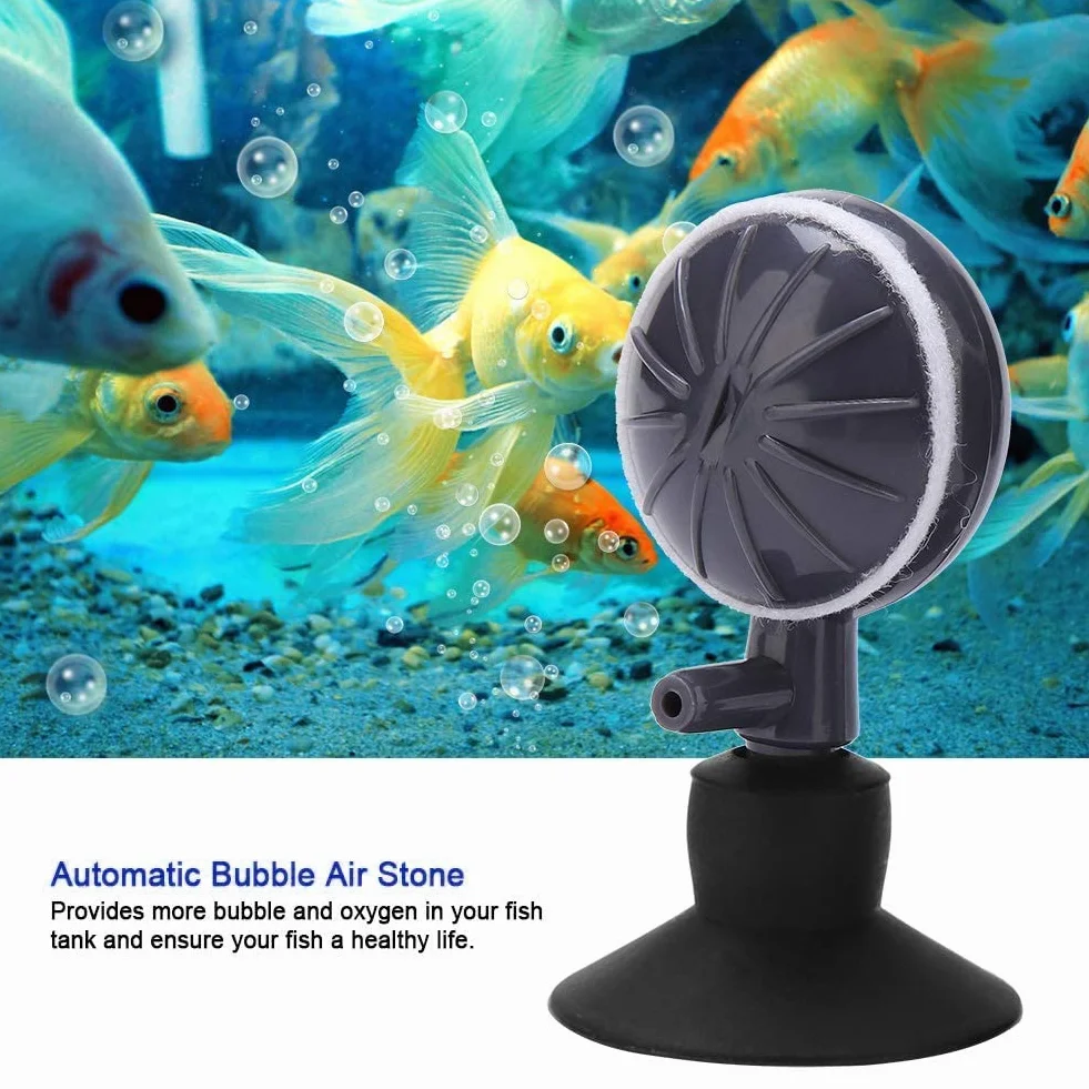 WANGCL Lot de 2 pierres à air à bulles - Diffuseur d'oxygène réglable pour aquarium