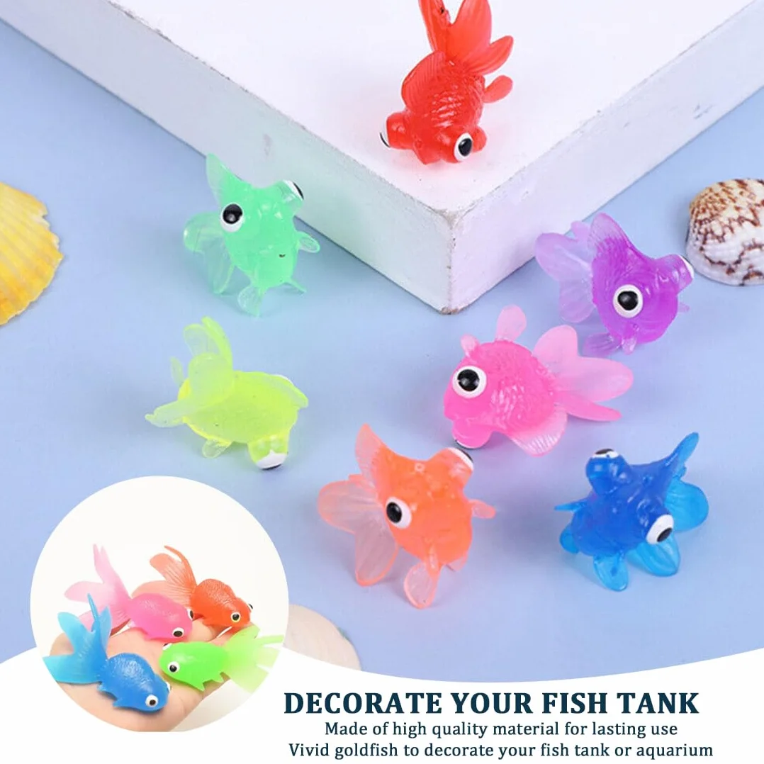 28 pcs Poissons artificiels en Plastique réaliste pour Aquarium