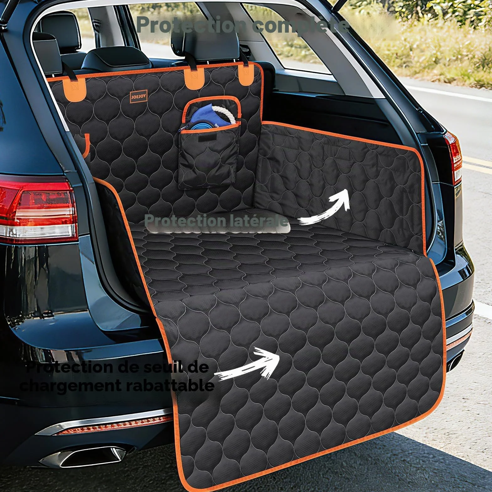 JOEJOY Protection Coffre Voiture Chien, Universel Housse Imperméable Anti-Rayures