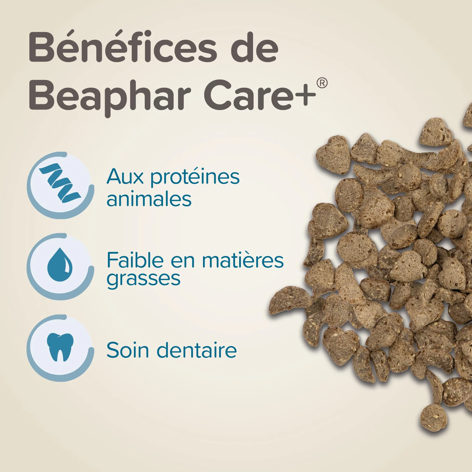 BEAPHAR Care+ Alimentation Super Premium extrudée pour Gerbille et Souris Granulés Tout-en-Un 500g