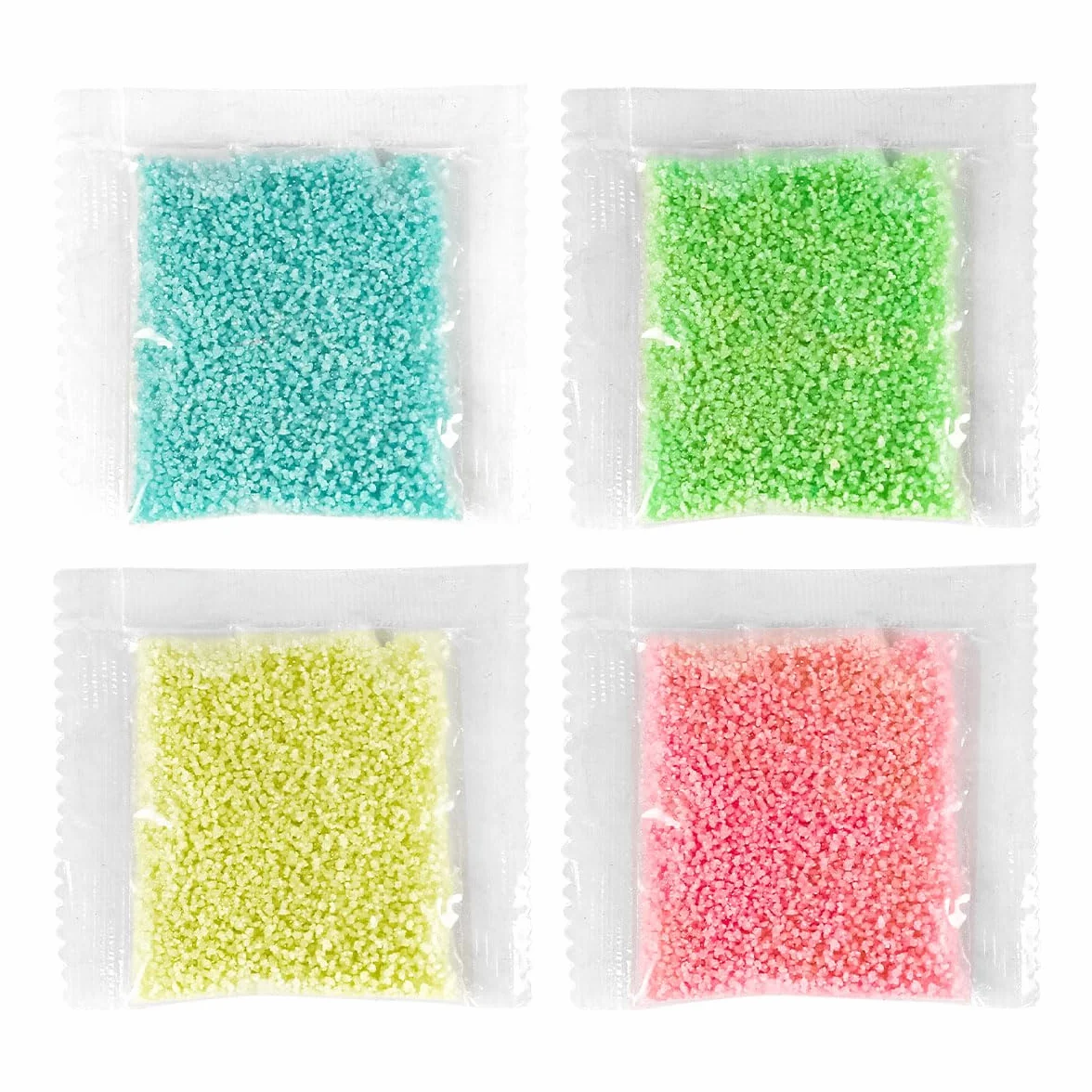 Sable lumineux 4 sacs 10 g réutilisable aquarium bricolage pierre lumineuse bouteille de souhait gravier décoratif