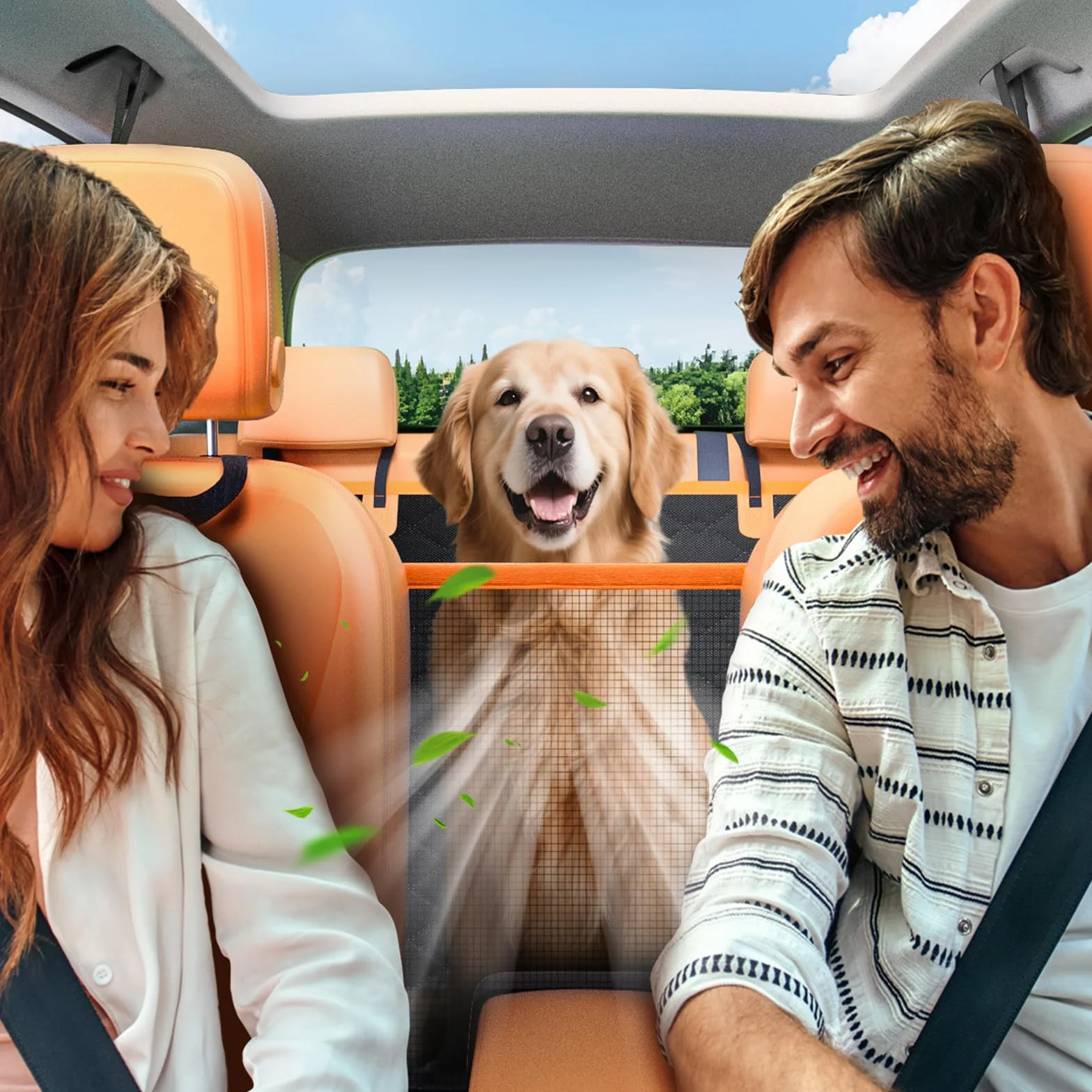 JOEJOY Housse Chien Siège Voiture, Extension Résistant Plaque Base Rigide Hamac Arrière Noir