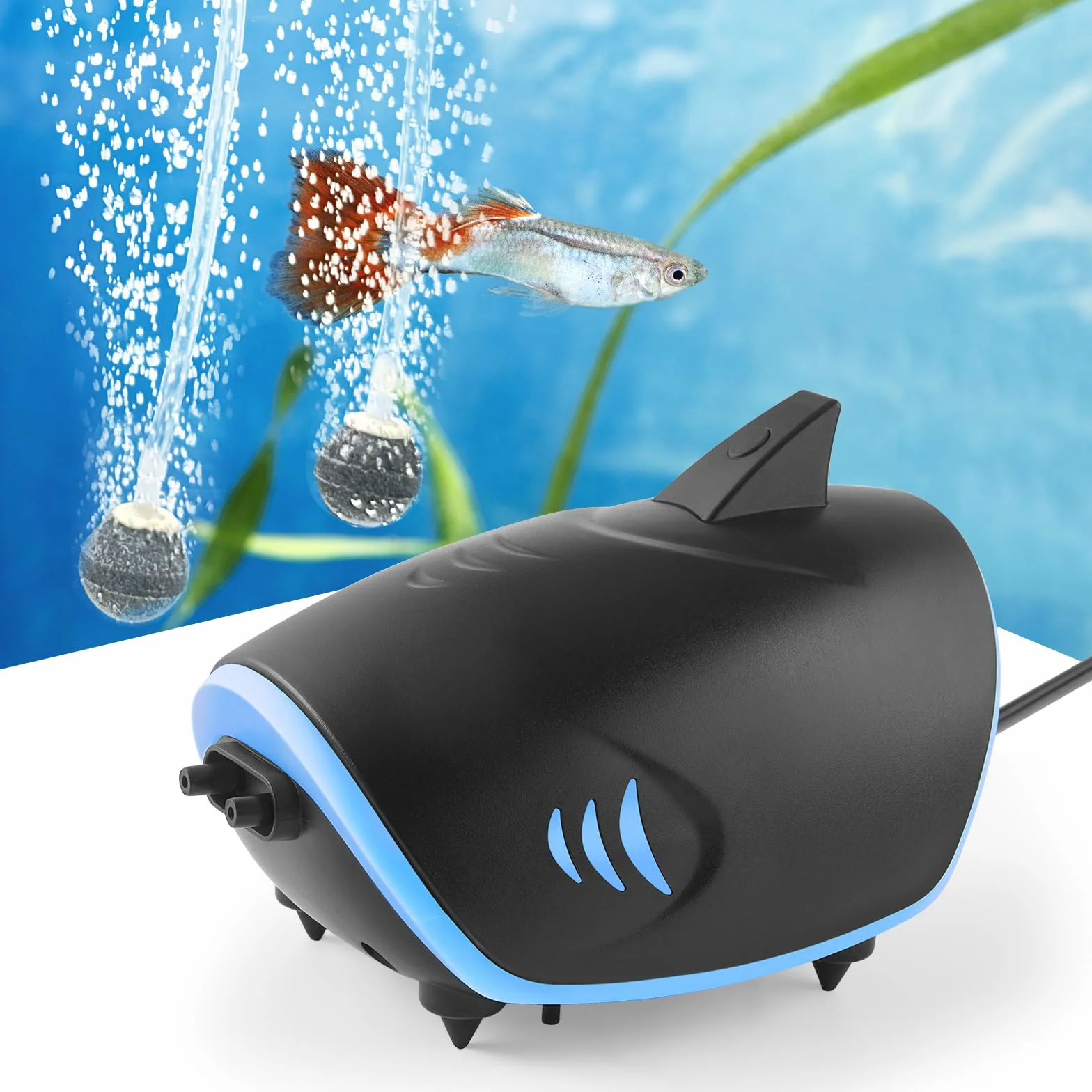 Pompe à Air pour Aquarium 3W 5L/Min Silencieux Ajustable 400l