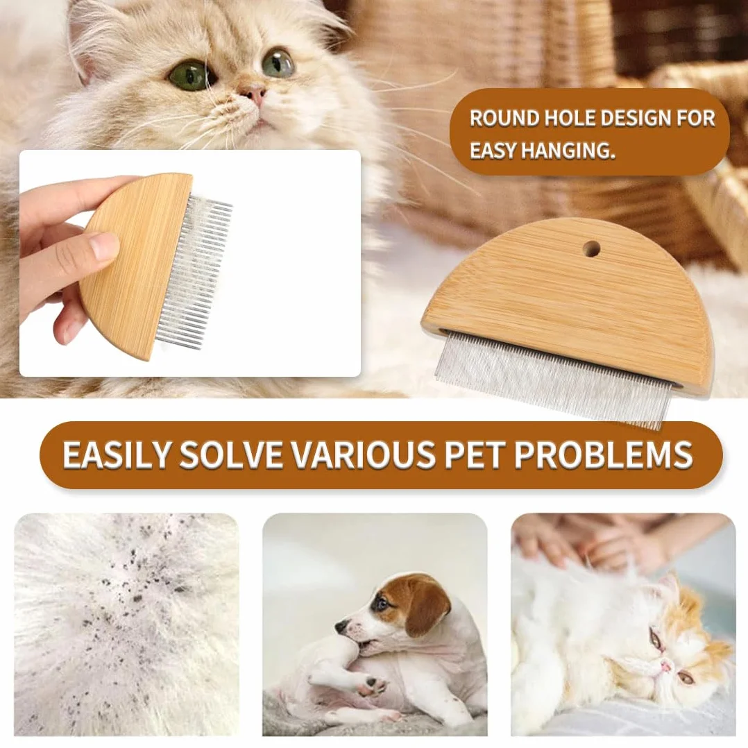 Peigne Anti Puces pour Chat Chien 2 pièces - Anti-puces Poux Tiques