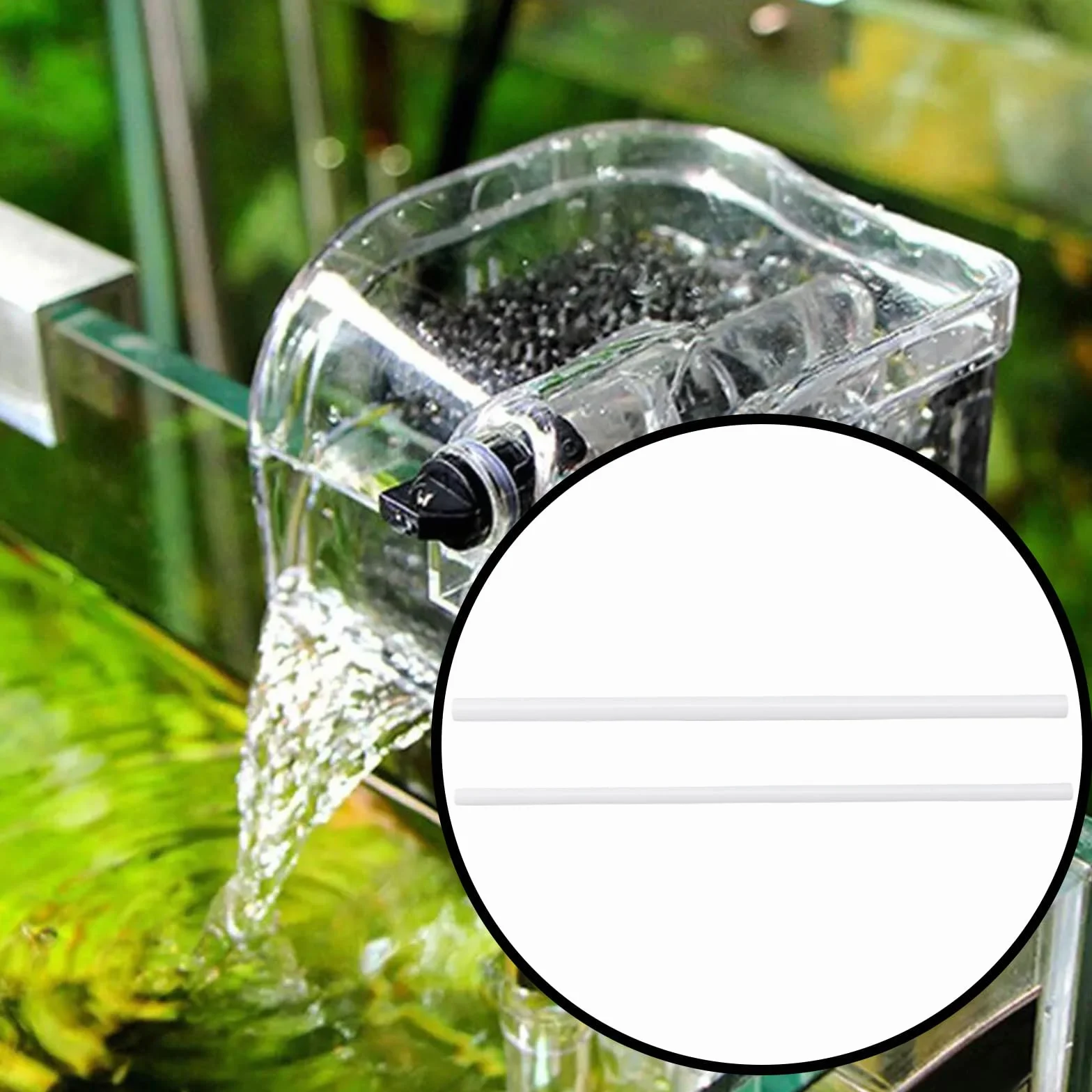 Lot de 2 Arbres de Turbine en Céramique 3 X 90 Mm Et 4 X 90 Mm pour Pompe à Eau d'aquarium