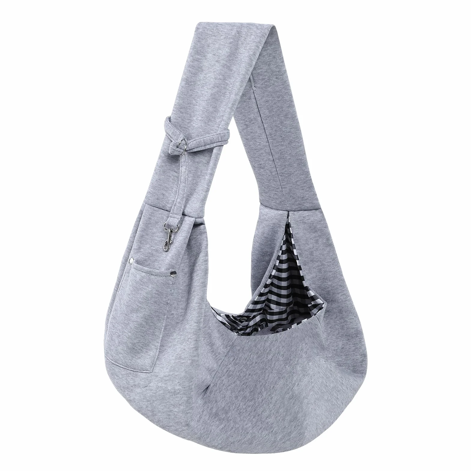 Écharpe de Transport pour Chien et Chat, Sac Mains Libres réversible avec Poche de Rangement, Harnais de Sécurité de Voyage