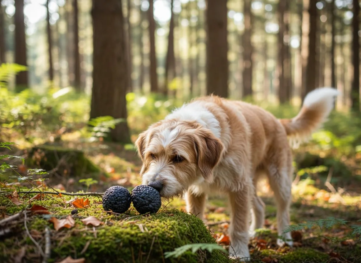 Lot de 2 faux truffes pour dressage de chiens avec fermeture à baïonnette, récipient pour huile de truffe, noir, lavable et réutilisable