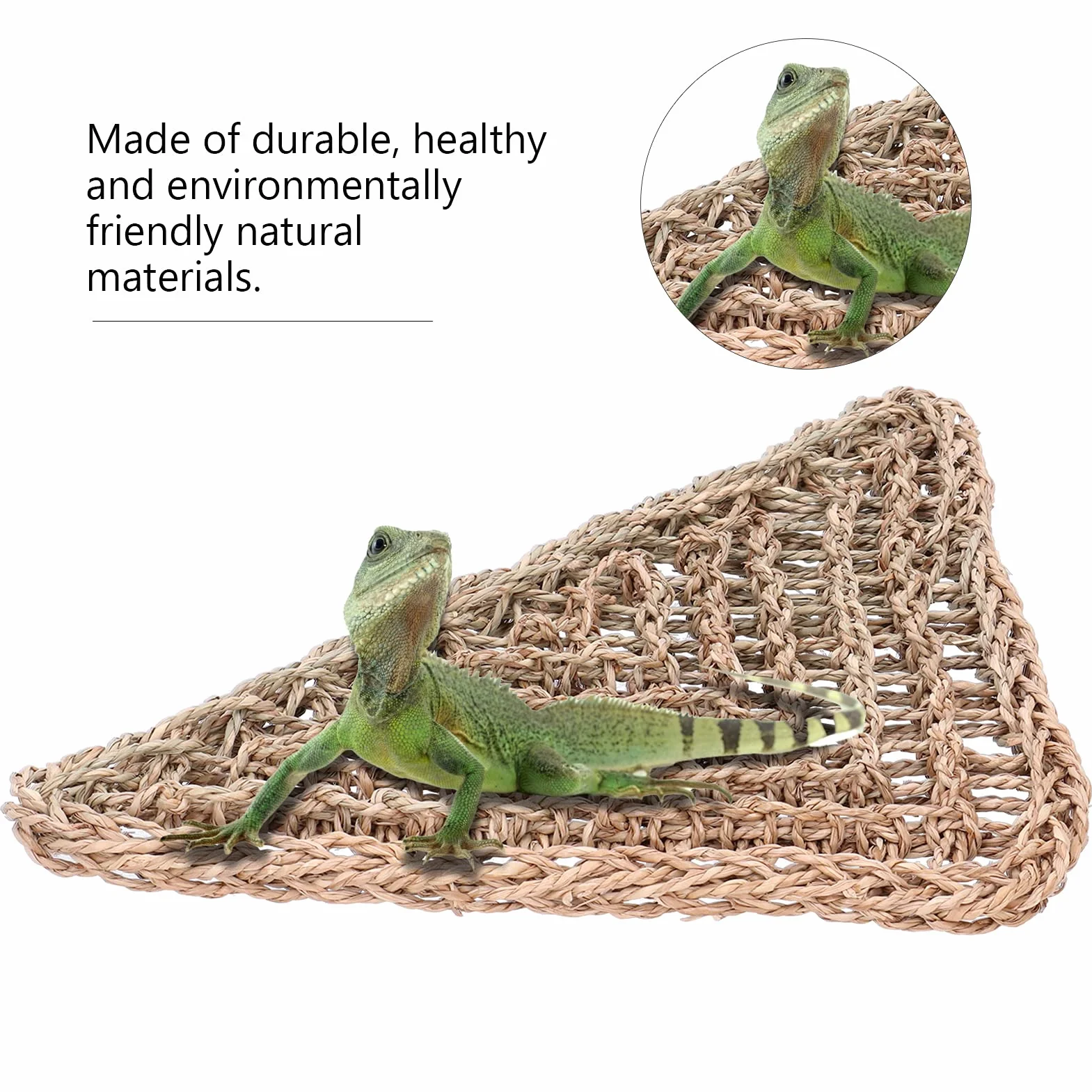 Alvinlite Hamac De Dragon Barbu Reptile Lézard Triangle 32 X 32 X 42CM