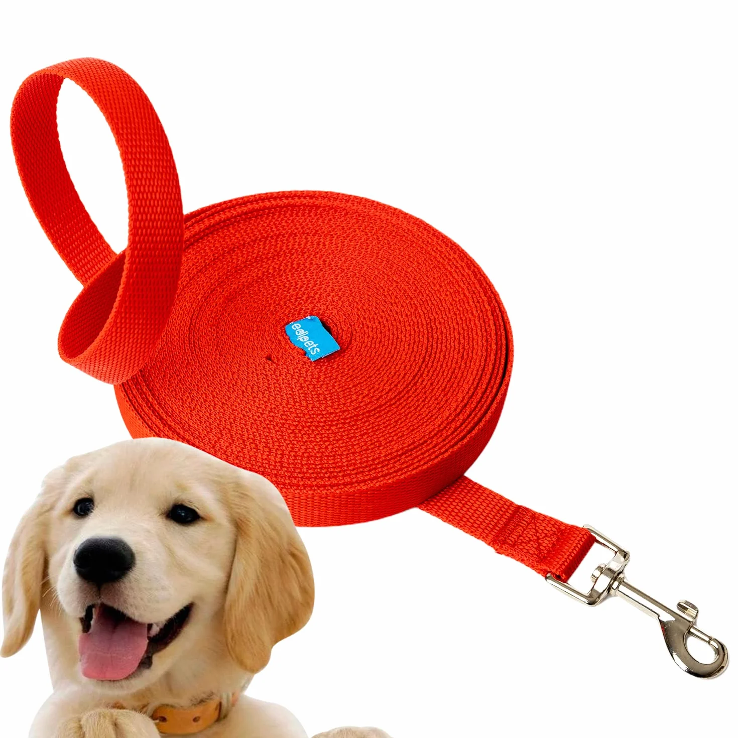 Longe pour Chien 1.5m 3m 5m 10m 15m Rouge Edipets