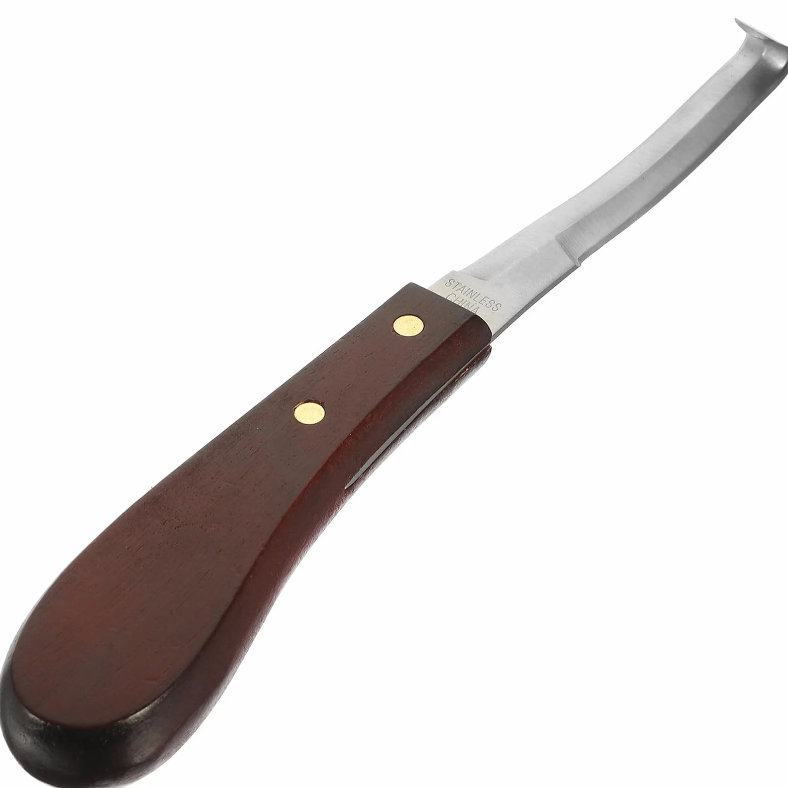 Couteau à Sabot Design Ergonomique en Acier Inoxydable Résistant à l'usure et en Bois et Parrage Précis pour Usage Quotidien