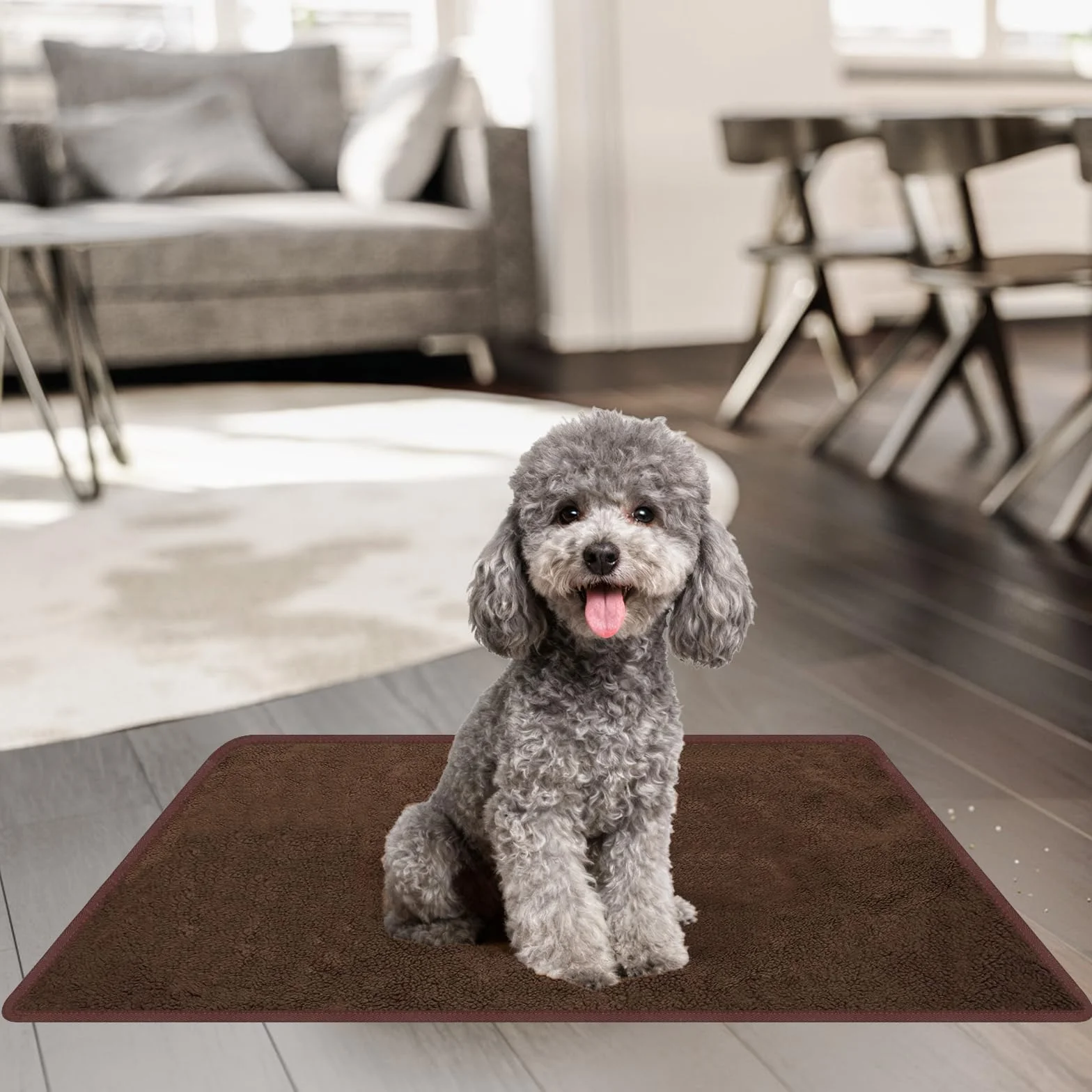 Tapis imperméable pour chien 100 x 70 cm - Couverture d'extérieur pliable et lavable pour voyage animaux de compagnie