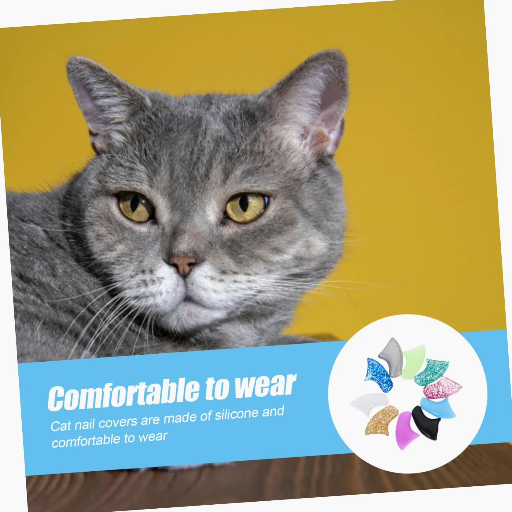 BESPORTBLE 50ensembles Couvre- Silicone pour De Griffe pour Animaux De Compagnie De Réduit Égratignures Et Protège De Chat