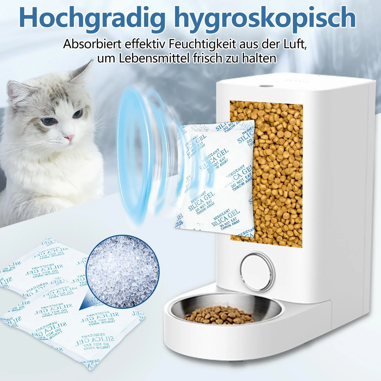 Petkit Haliya 10 pièces déshydratant pour mangeoires automatiques chats chiens 5 l
