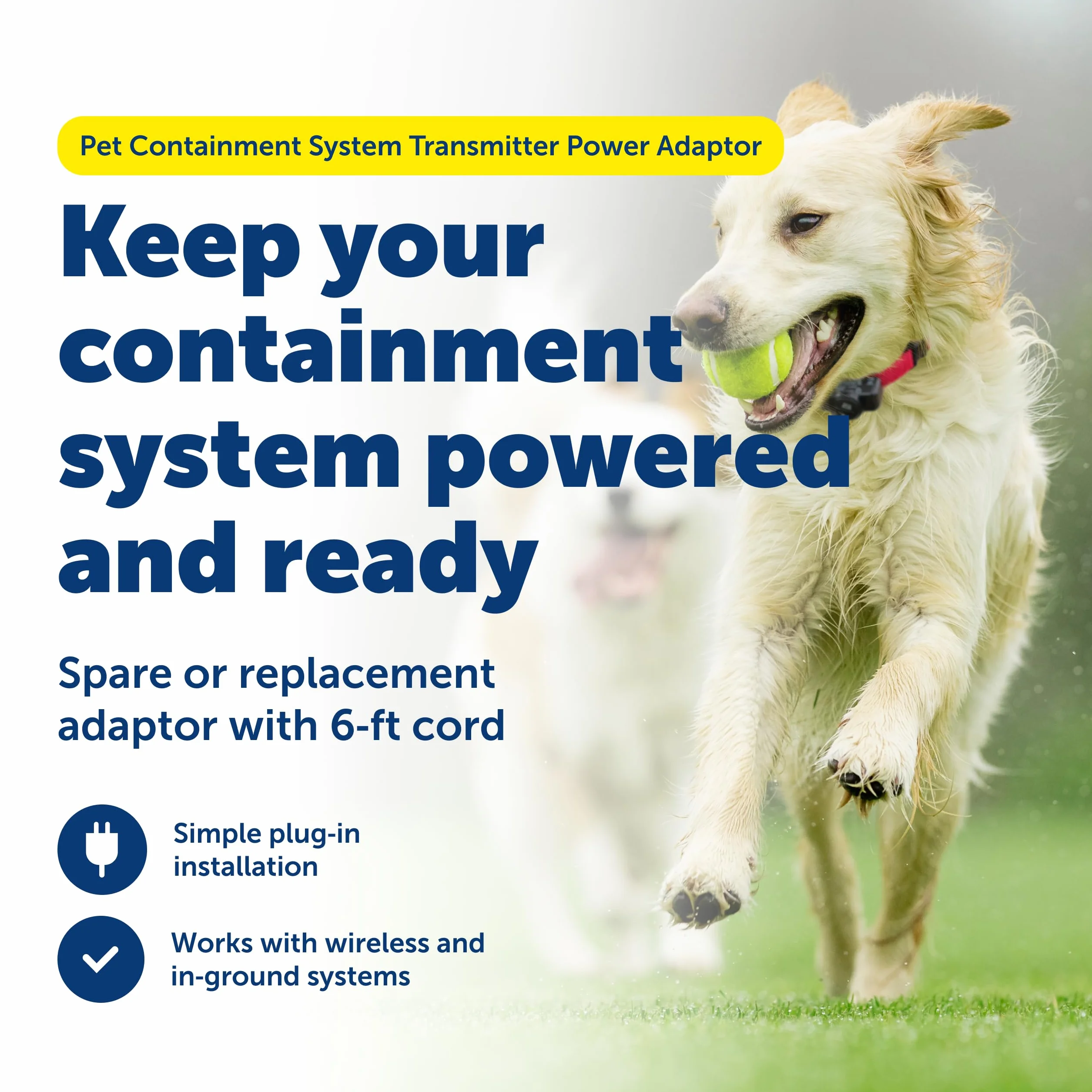 PetSafe Adaptateur d'alimentation RFA-513 pour système de confinement sans fil chien