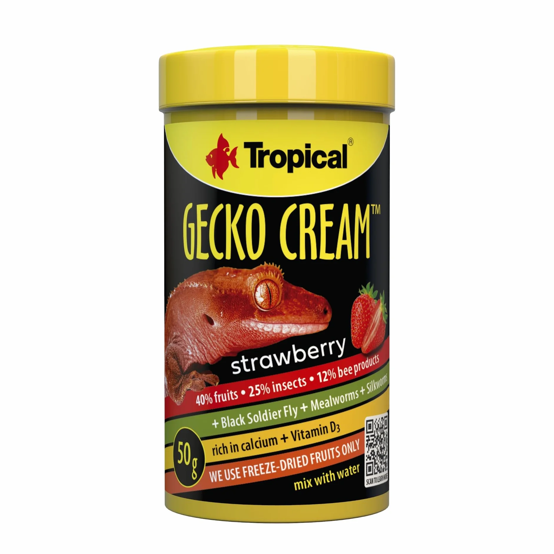 Gecko Cream Strawberry 100ml