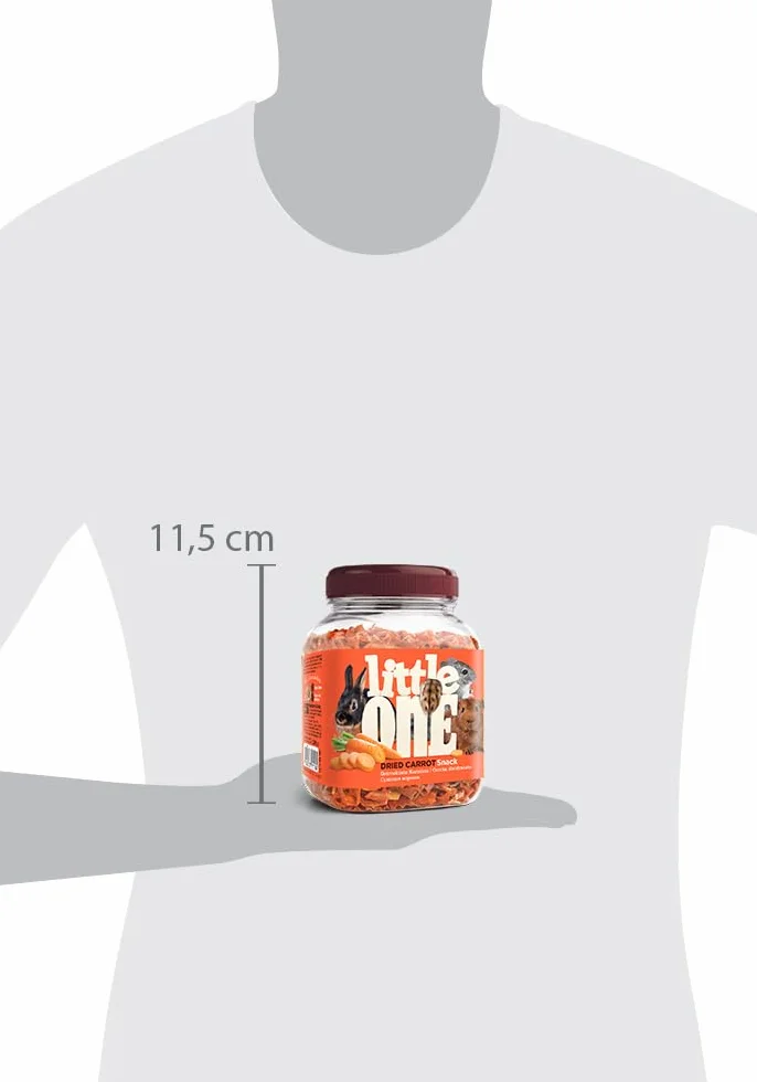 Little One Carottes Séchées 200 g Aliment Complémentaire pour Rongeurs Riche en Vitamines et Minéraux