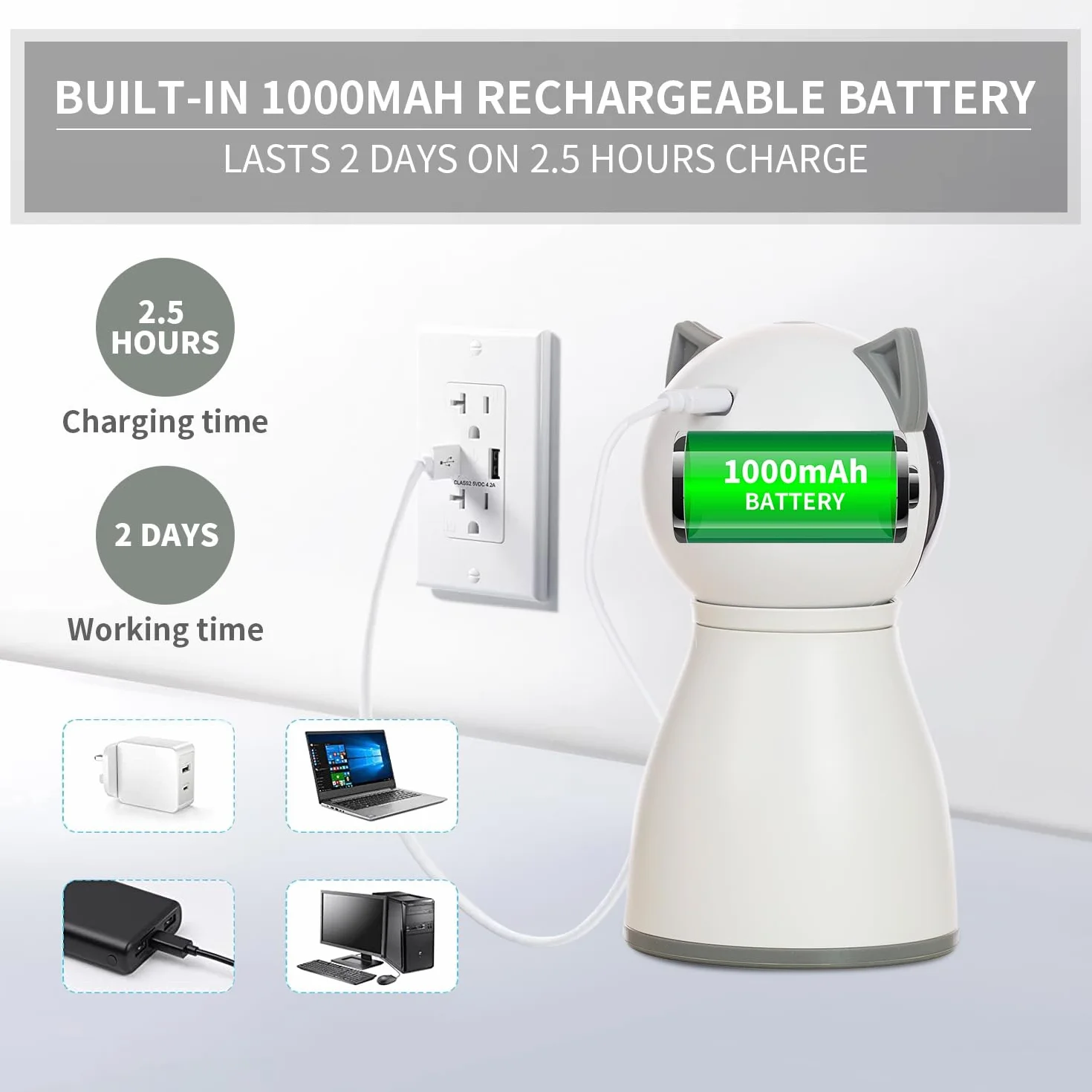 Petiepaw Jouet pour Chat Laser Automatique Rechargeable avec Trajectoire Aléatoire, Interactif pour Intérieur