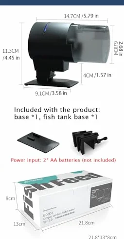 Mangeoire automatique pour poissons koï 4,5 L batterie étang extérieur