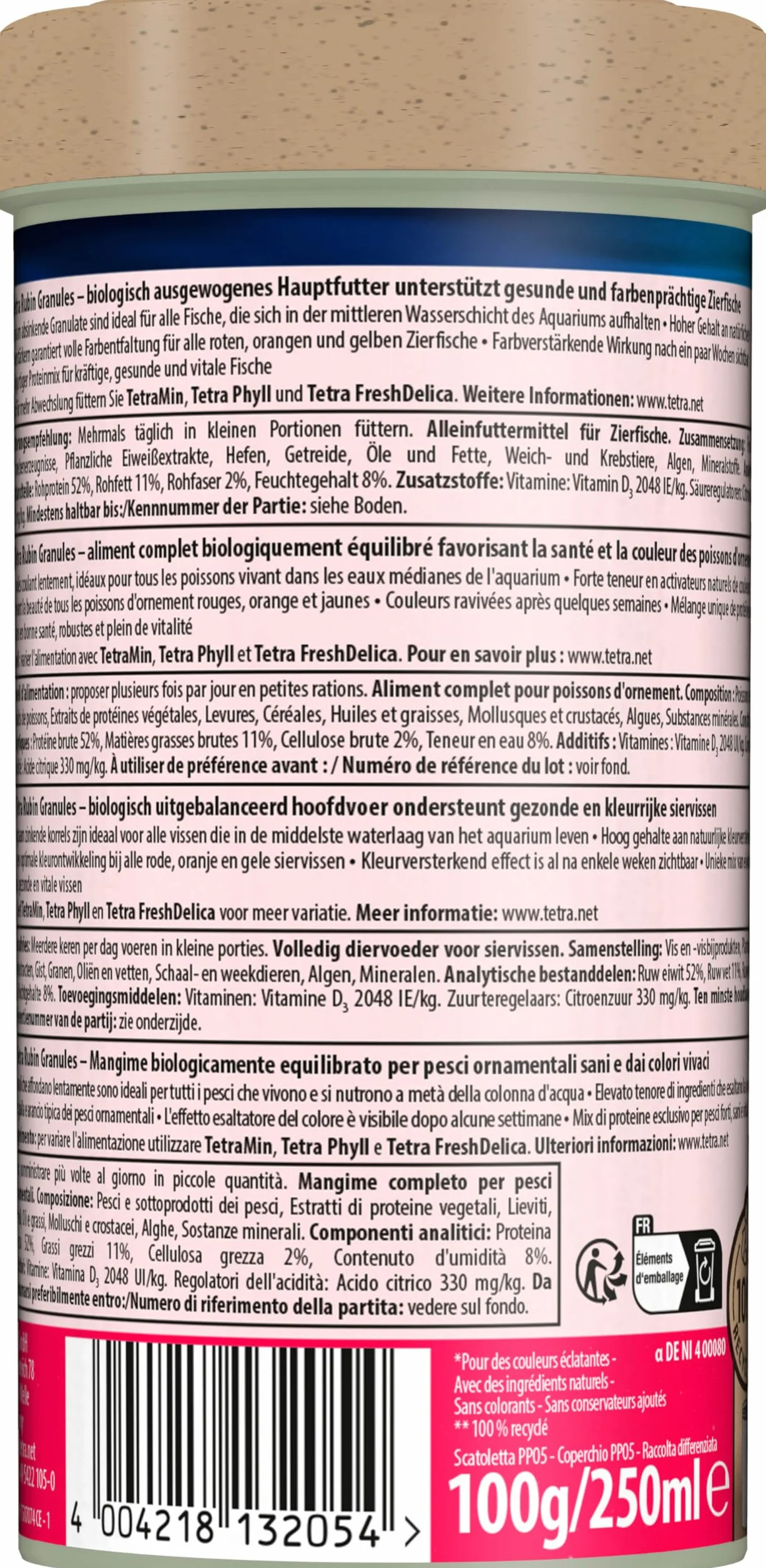Tetra TetraRubin Granules 250 ml