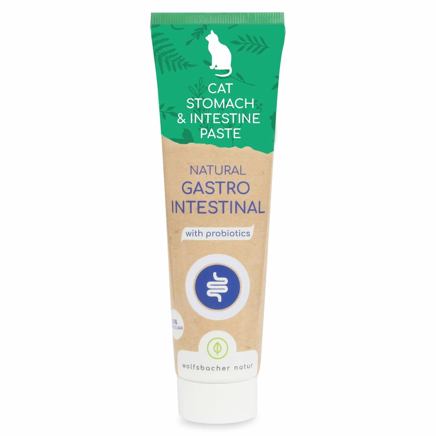 Pâte Gastro-Intestinale pour Chats avec Probiotiques & Écorce d'Orme 100g
