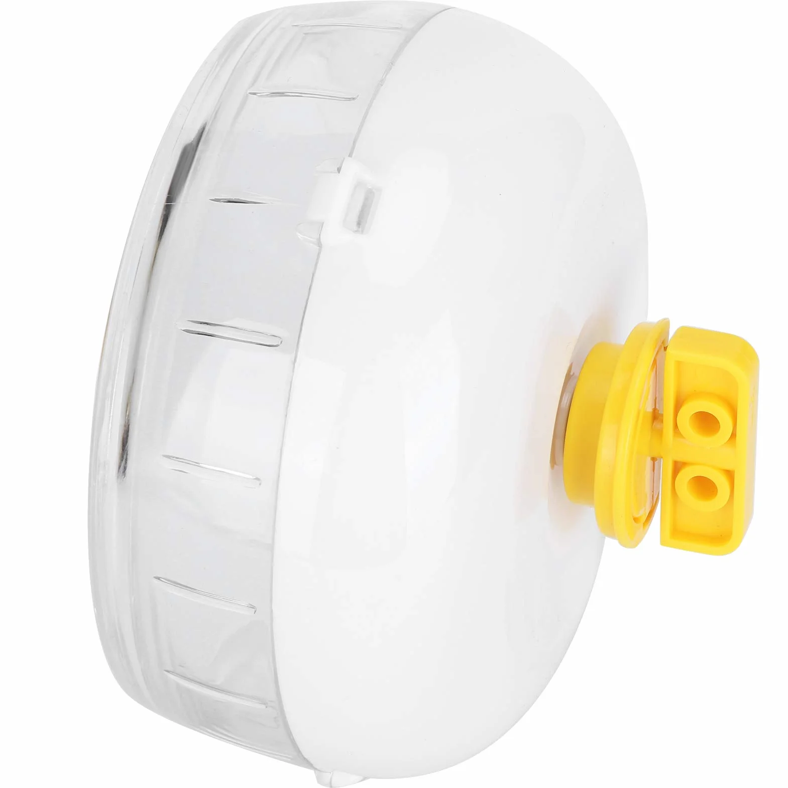 Roue silencieuse pour hamster cochon d'Inde – Roue d'exercice Kano sans support pour hamsters nains, hamsters syriens et petits animaux de compagnie – Roue blanche (21 cm)