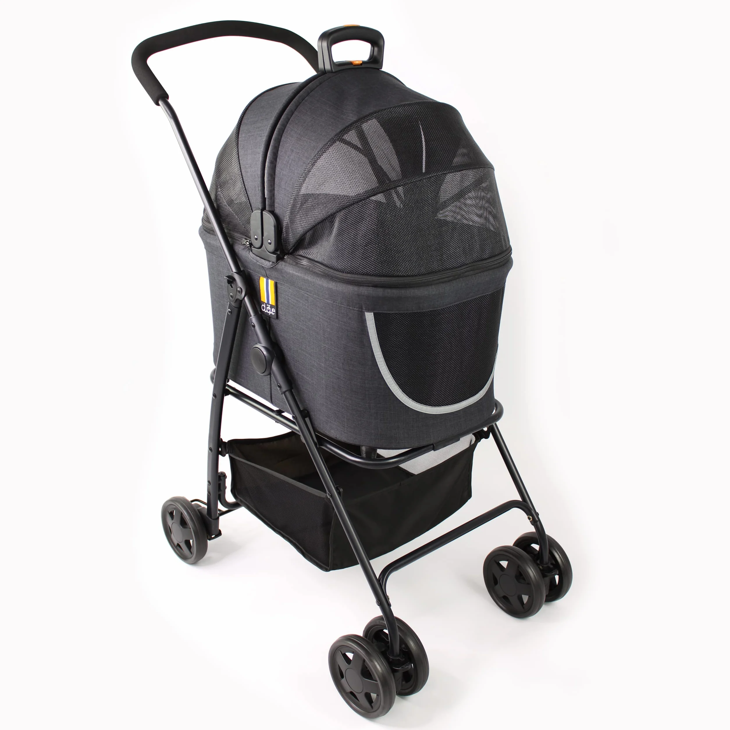 Coco 2IN1 - Poussette 2 en 1 pour Animaux de Compagnie | 15 kg | Poussette Chien avec Panier pour Courses ou Accessoires | Pliable sur Roulettes Flexibles et Maniables pour un Confort Optimal