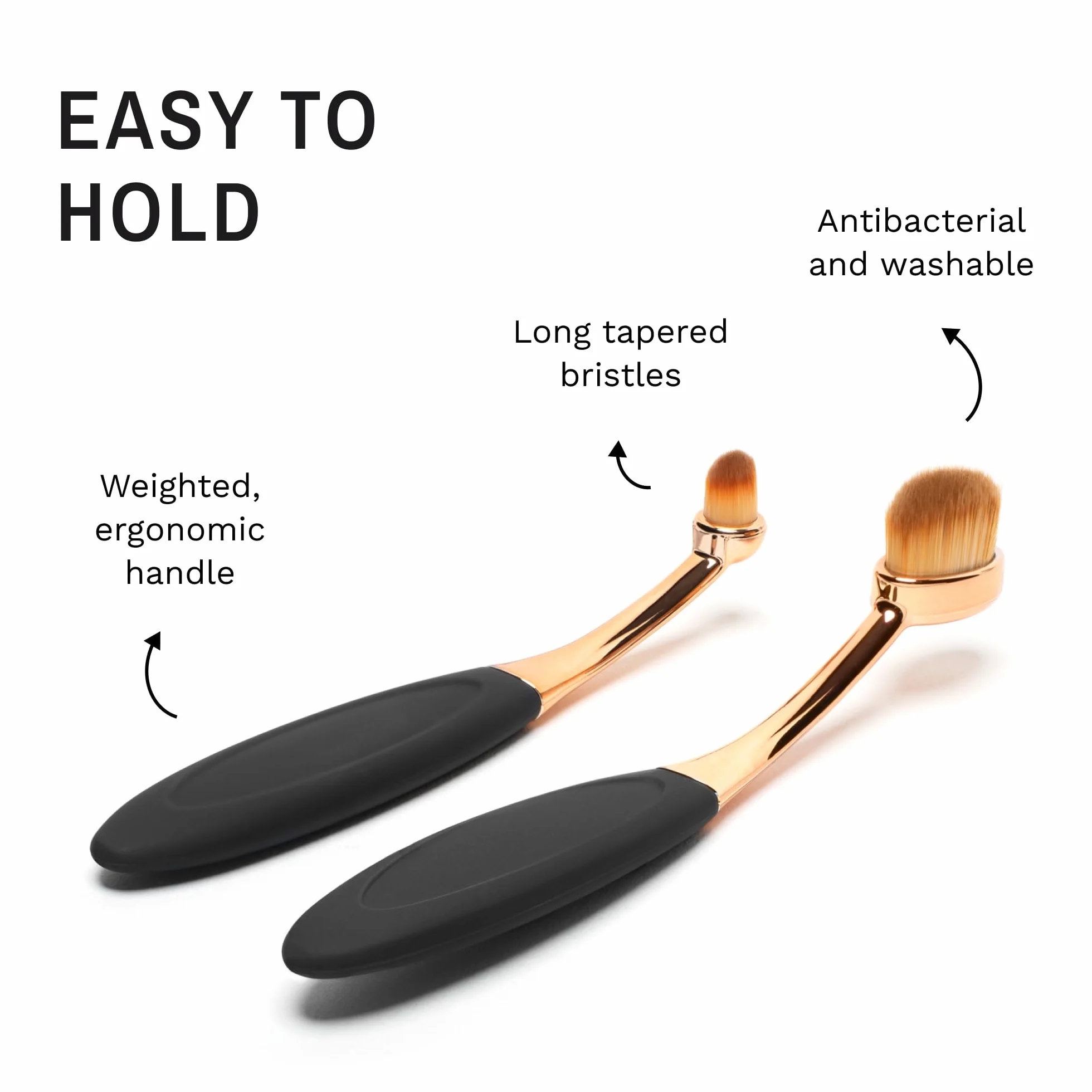 Eye Envy Brosse applicatrice ProPowder pour chiens et chats - Poudre Tear Stain - Cheveux fibres superfines lavables