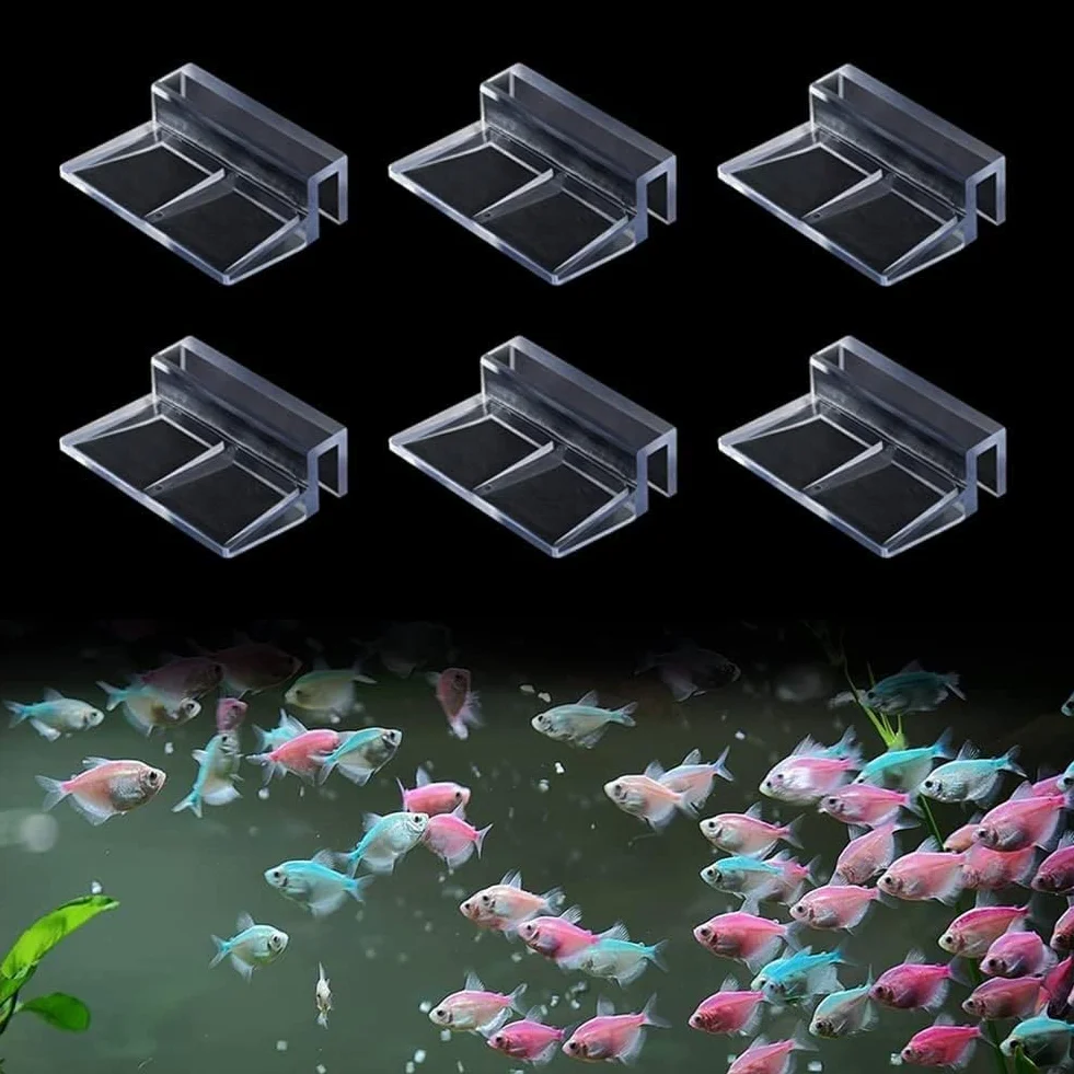 Clips de Couvercle d'Aquarium Acrylique 10mm Lot de 6