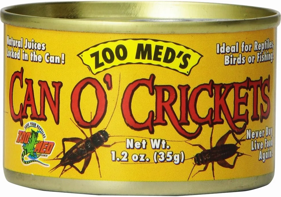 Zoo Med Can O' Crickets Nourriture pour Reptile Amphibien 60 Pièces 34 g