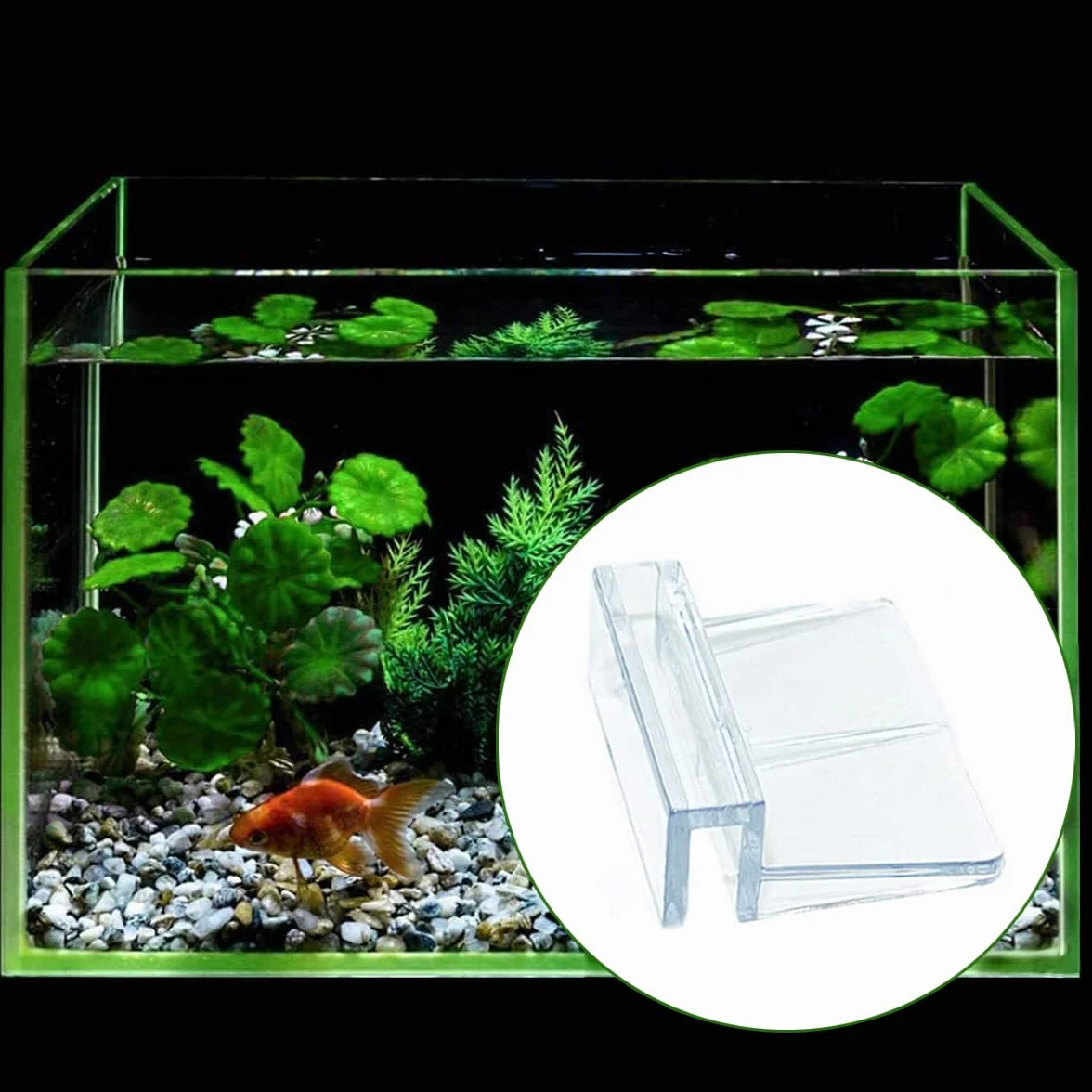 GHEART Clips de Protection en Verre pour Aquarium 6 mm 4 Pièces