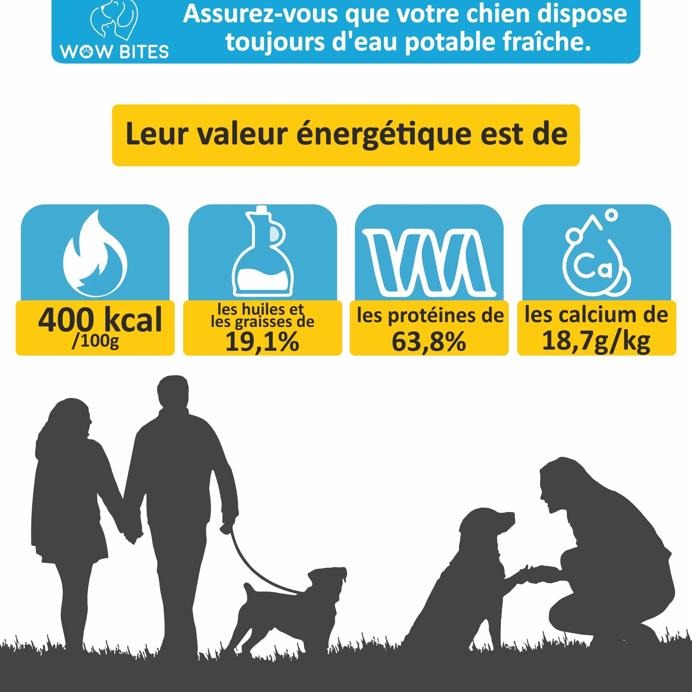 WOW BITES Os à mâcher au Fromage pour Chiens – Friandises Longue durée Lait Naturel 140 g Lot de 4 Taille S