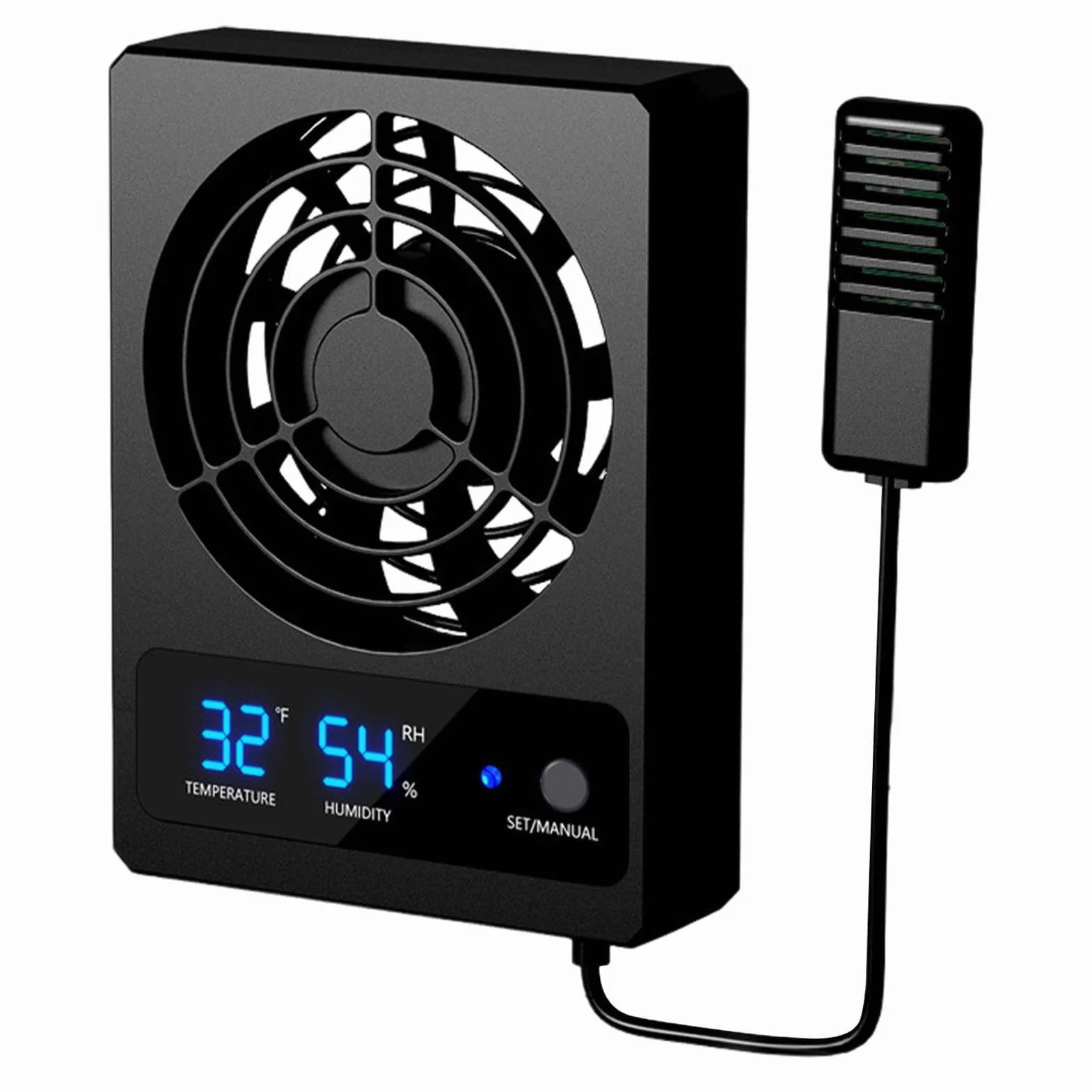 ventilateur terrarium numérique Ventilateur de refroidissement numérique pour reptiles Ventilation silencieuse reptile Refroidissement terrarium pour reptiles avec affichage LEDt