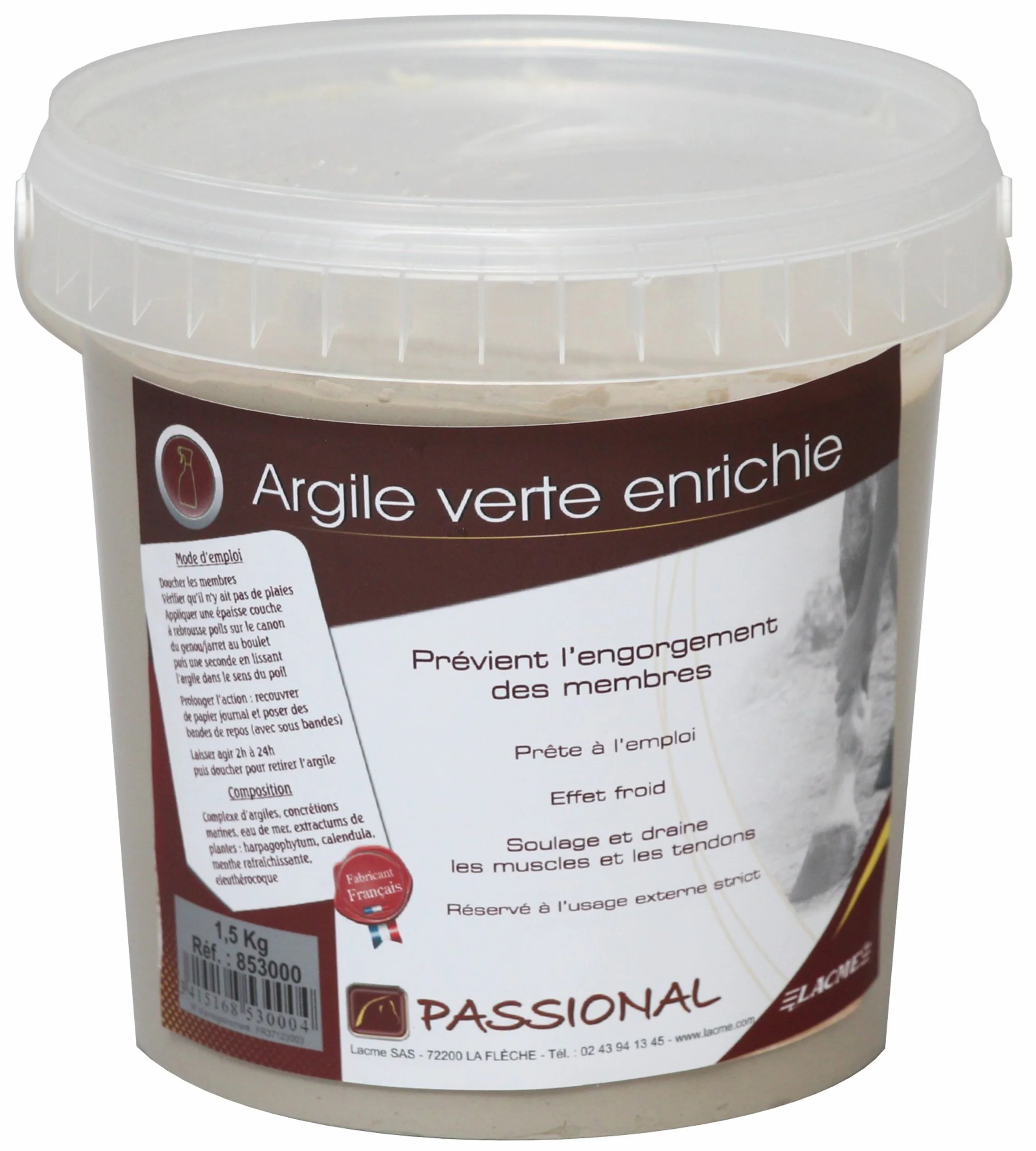 Argile Verte Enrichie Pour Cheval 1.5 Kg