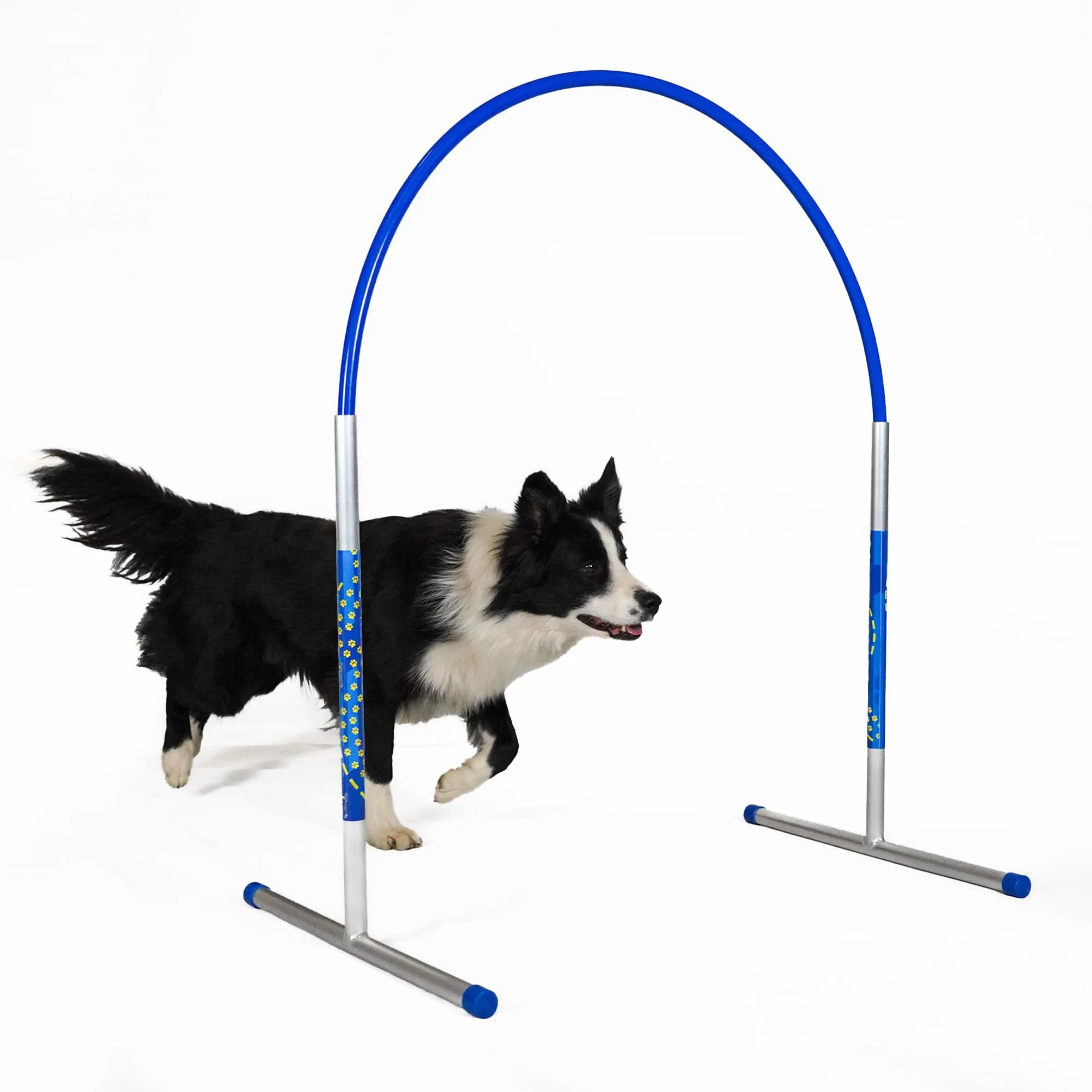 Callieway Hoopers Agility Hoops Lot de 6 cerceaux en aluminium Bleu