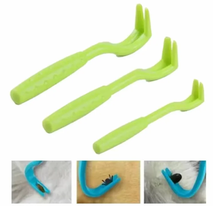 Lot De 3 Crochets d'Extraction Tiques - Pinces Tire-Tiques S/M/L pour Chiens, Chats, Chevaux