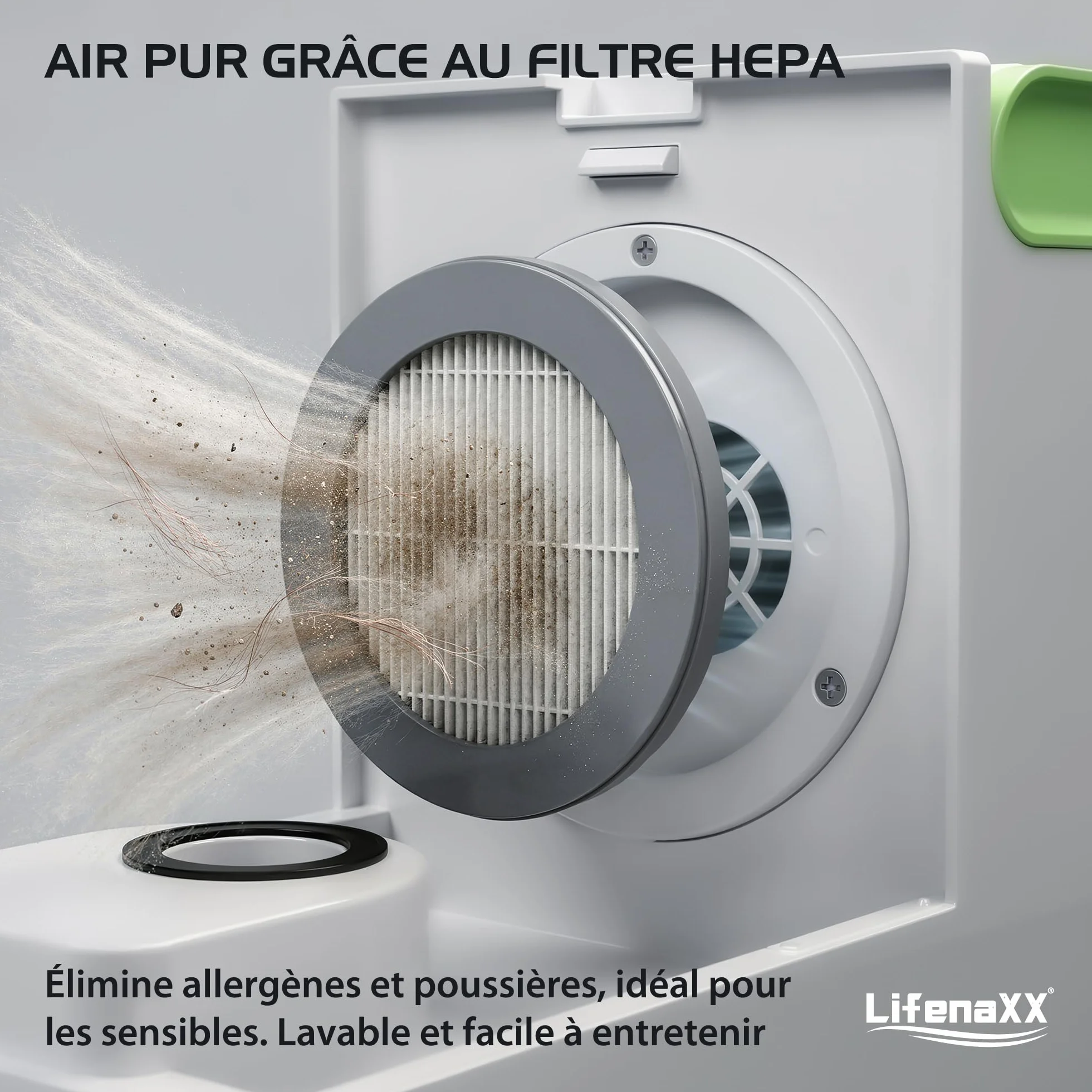 Lifenaxx Tondeuse Animale 6-en-1 avec Aspiration Kit Toilettage Chiens Chats Silencieuse LX-052