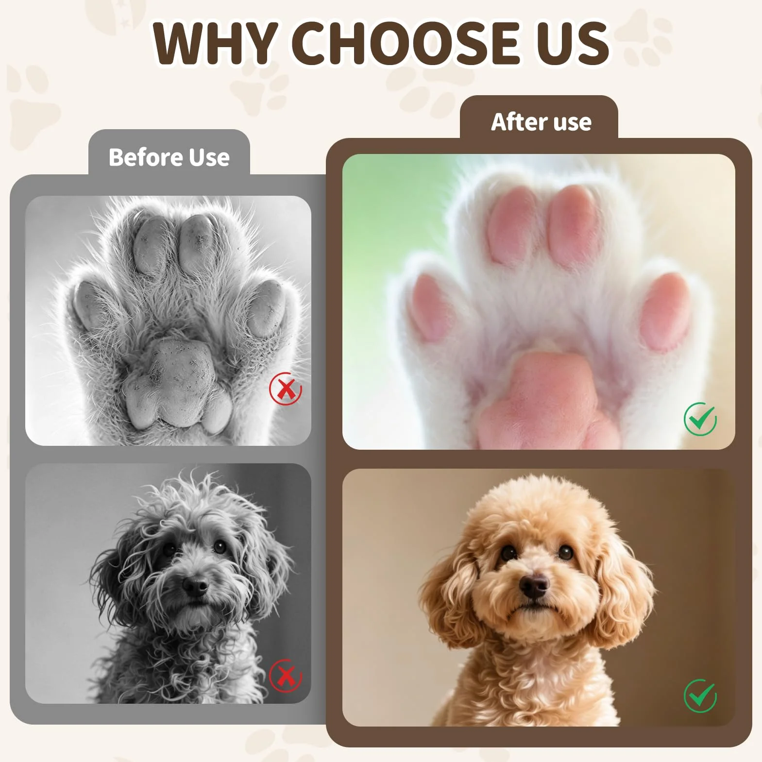 Tondeuse Chat et Chien Silencieuse Rechargeable USB, Lames Sûres Pour Poils Longs