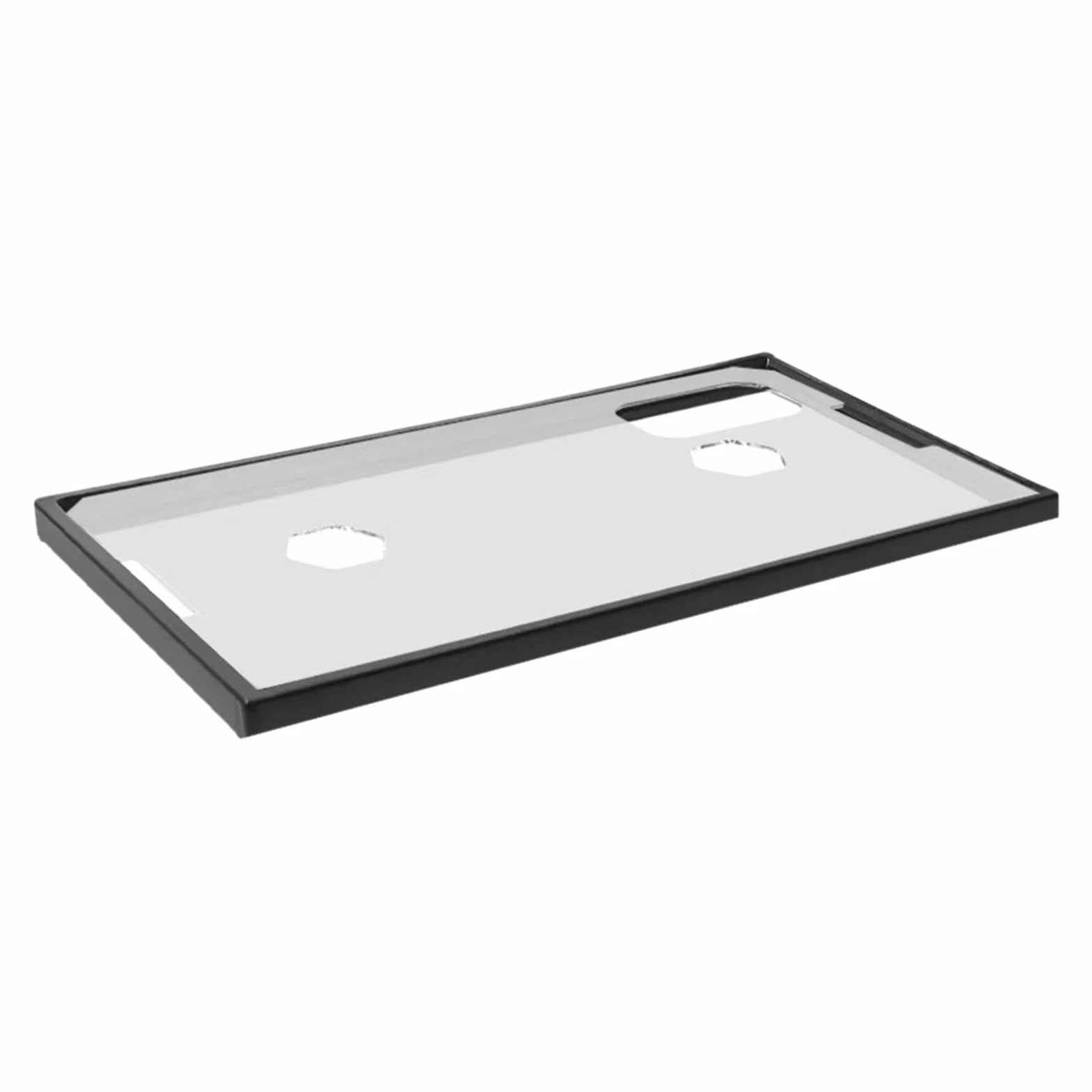 Harilla Couvercle d'aquarium Transparent avec Trous d'alimentation et Cadre, 40 x 22.5 cm