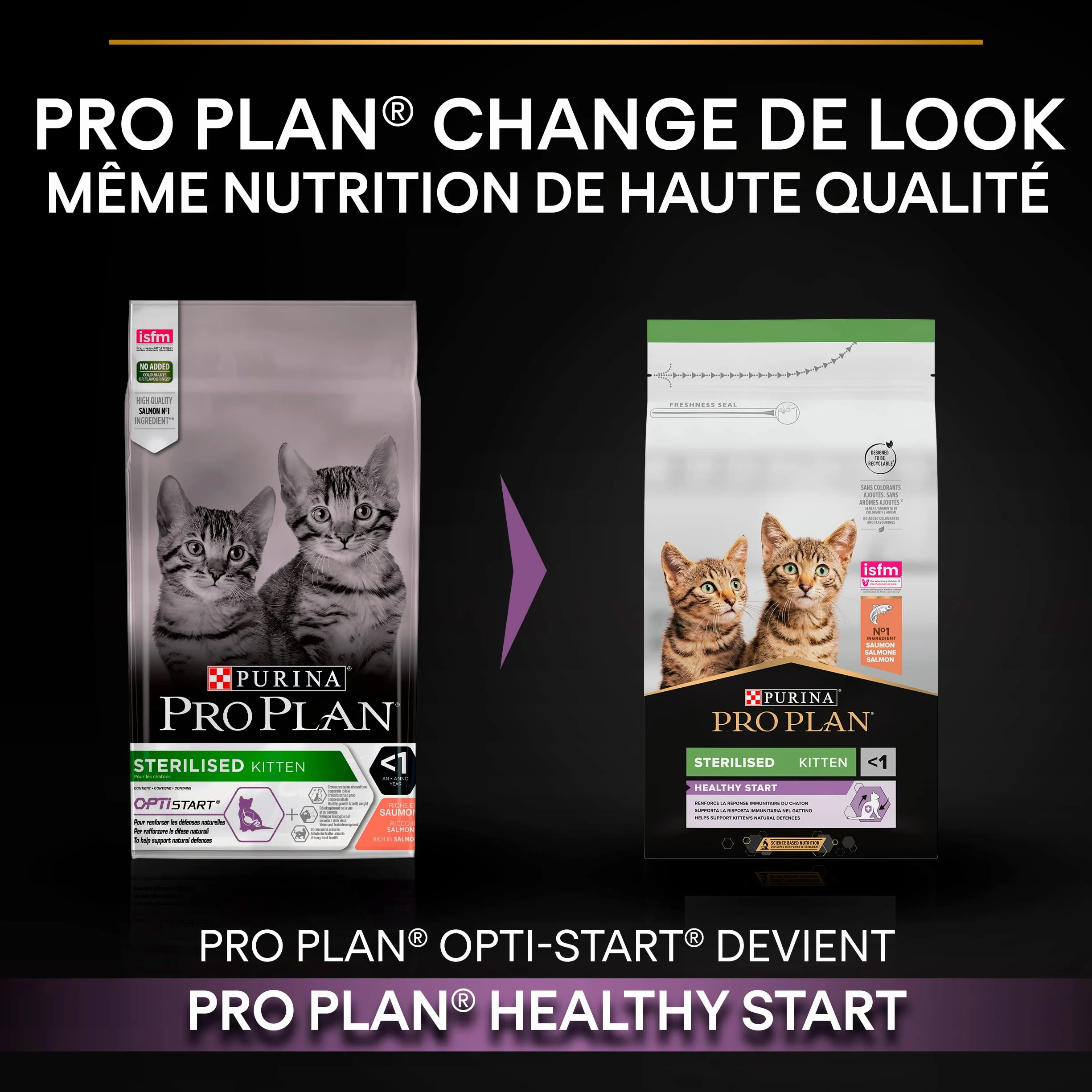 PURINA PRO PLAN Croquettes pour Chaton Stérilisé Saumon 3kg
