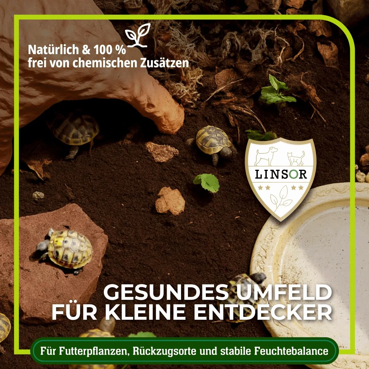 Substrat pour tortues 50 L – terre naturelle sans engrais, à grain fin et creusable