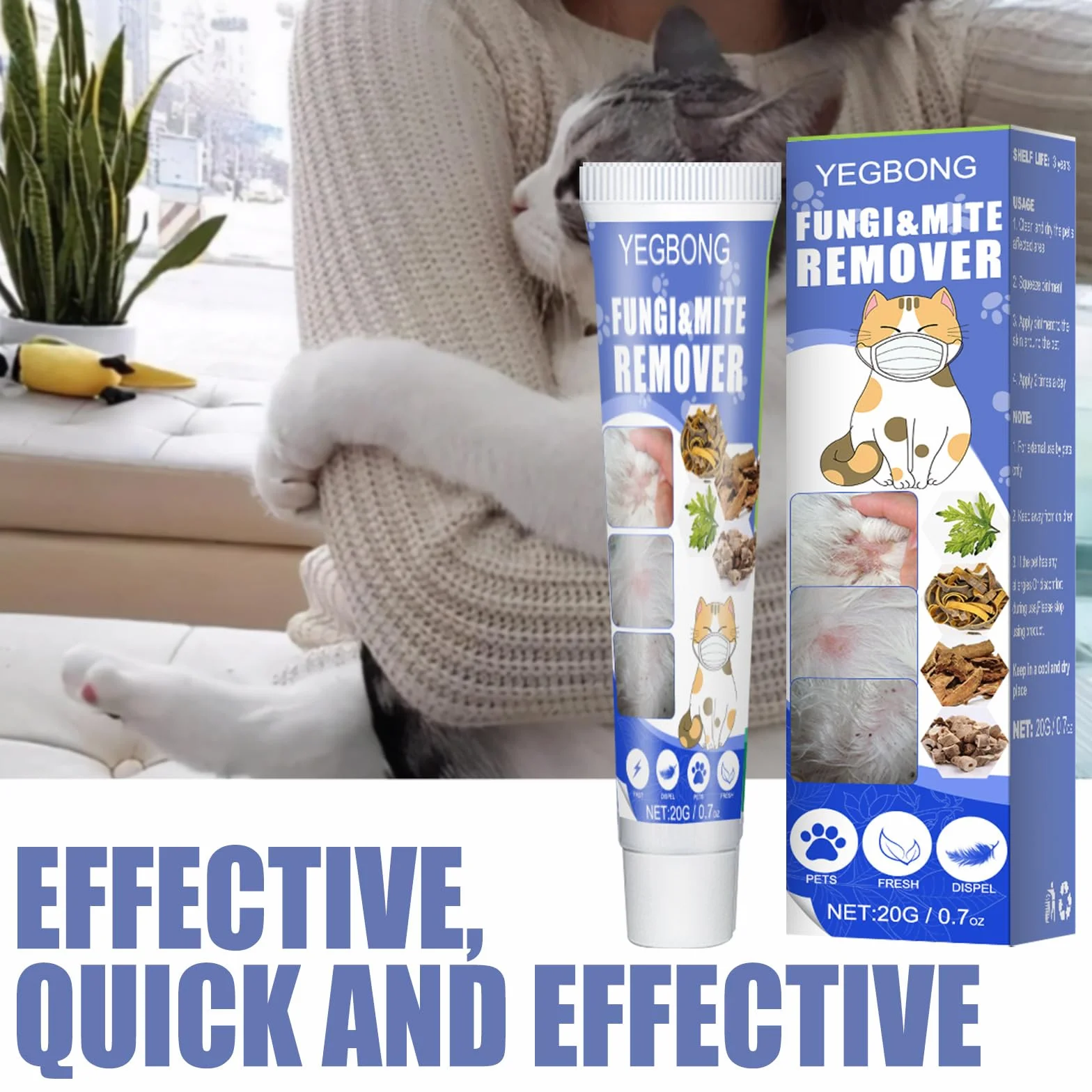 Crème Anti-démangeaison pour Animaux de Compagnie