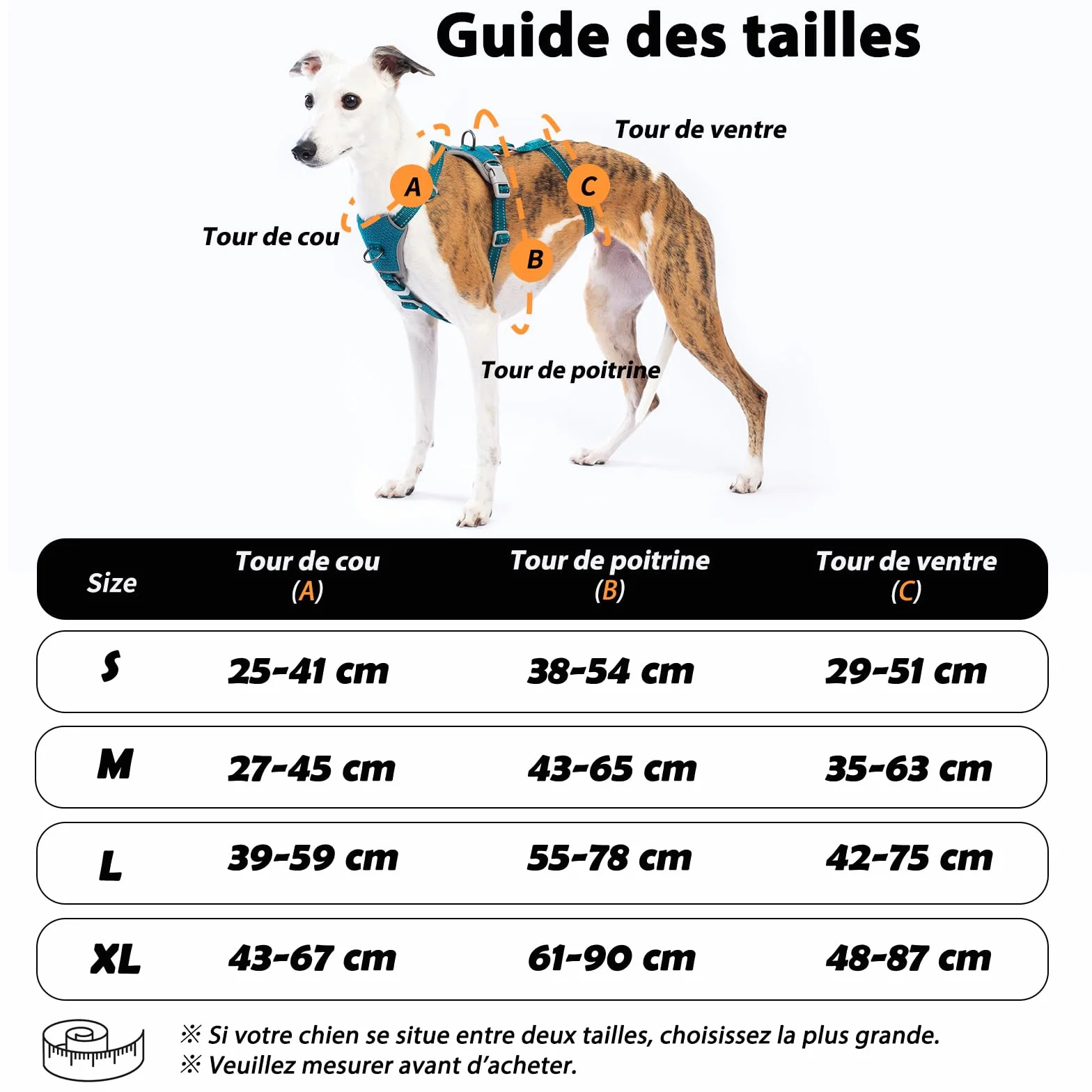 Huntboo Harnais Anti-Fugue pour Chien, Réfléchissant Anti-Traction, Durable Réglable Respirant, Bleu S