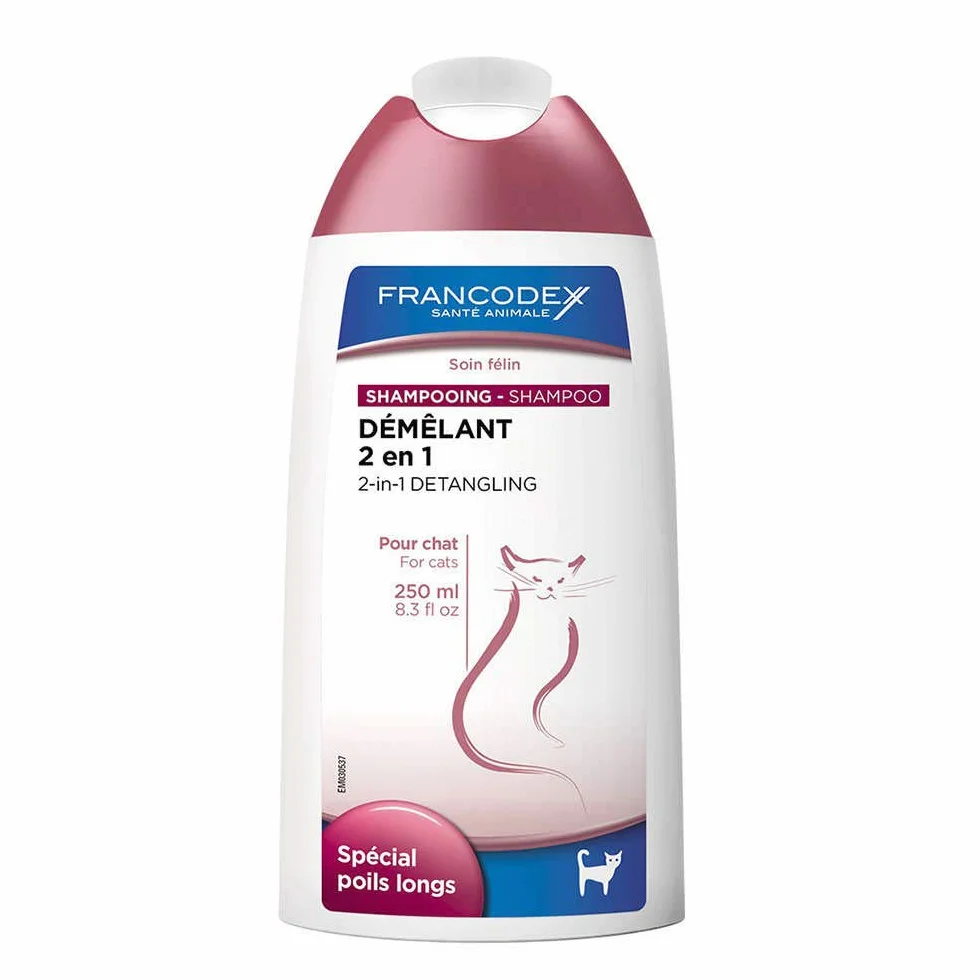 Francodex Shampooing Démêlant 2-en-1 Chat 250 ML