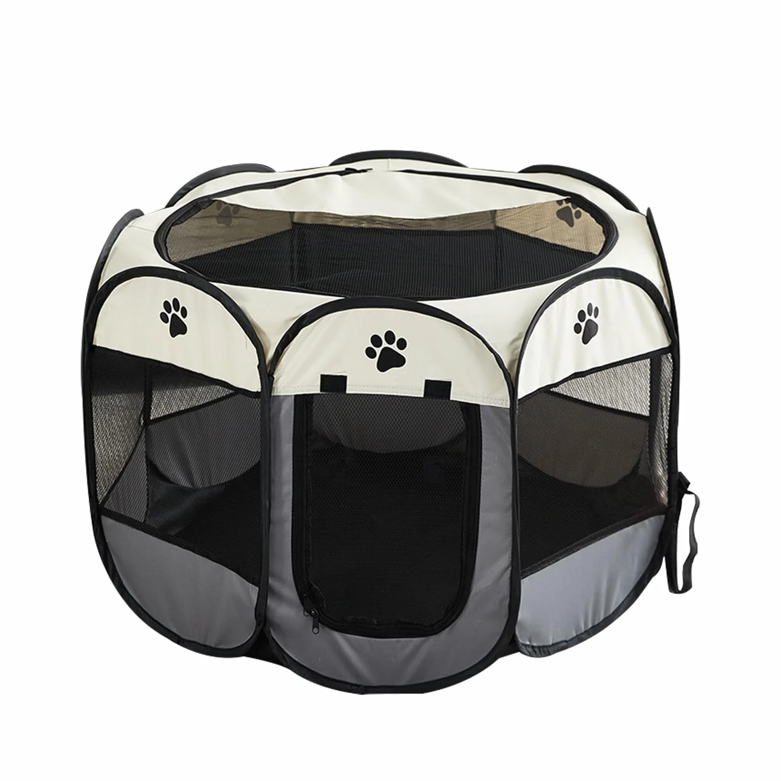 Parc pour Chiots 91x91x58cm Tissu Oxford Clôture d'exercice Pliable Intérieur Extérieur