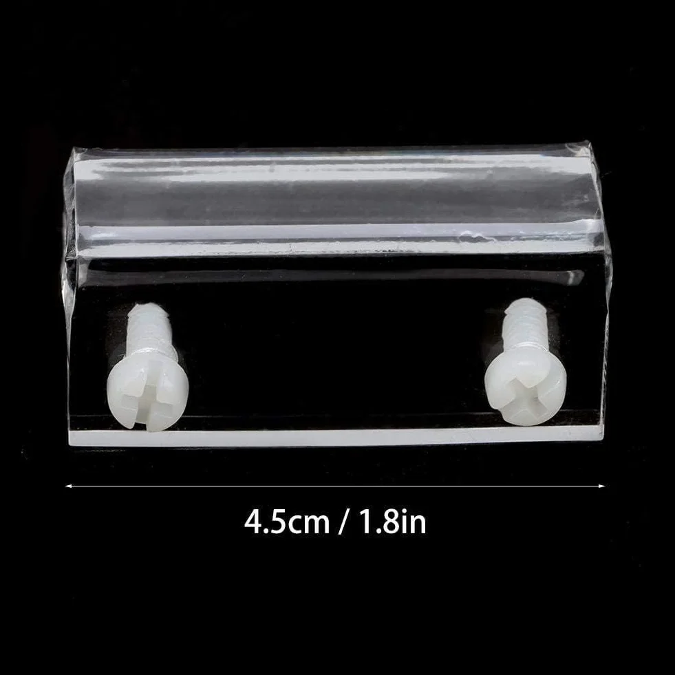 Clip de Couvercle en Verre pour Aquarium Support Acrylique Clips avec Vis 4 Pièces