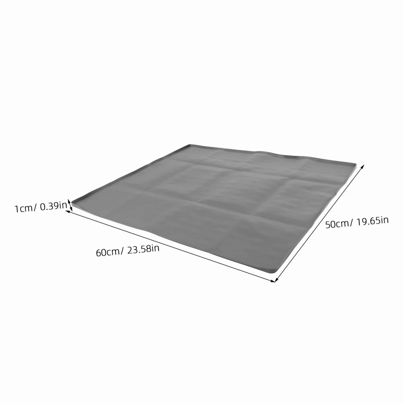 Kisangel Support pour Tapis de Propreté Chien Antidéversement en Silicone Réutilisable 60 X 50 Cm Plateau avec Rebord Haut pour Apprentissage Propreté Chiots Intérieur