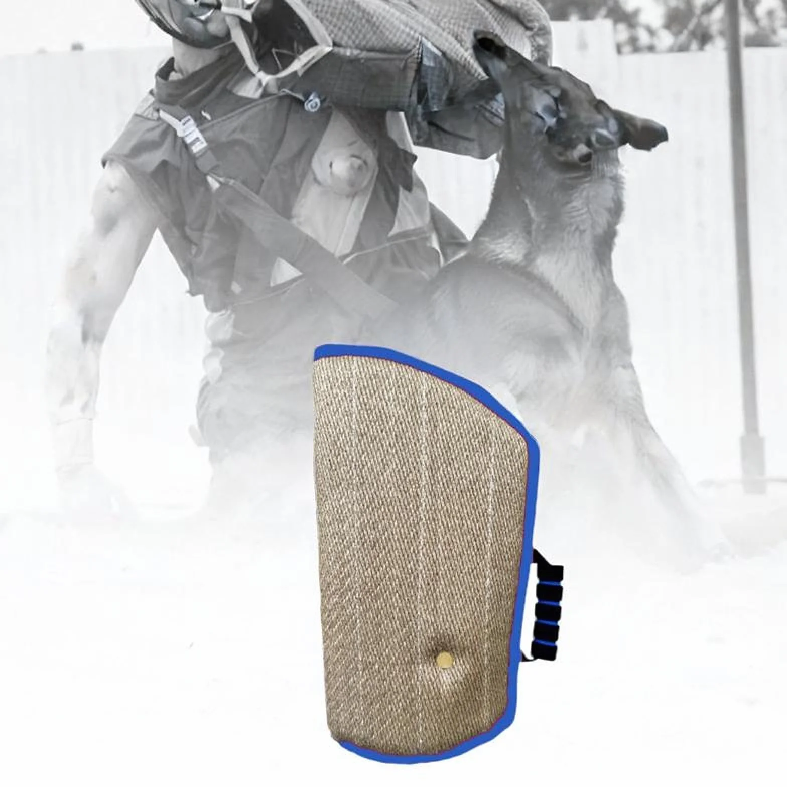 Manchon de Bras Mordant pour Chien Sharplace, Manchon d'entraînement d'agilité Professionnel, Protection Contre les Morsures, Bord Bleu