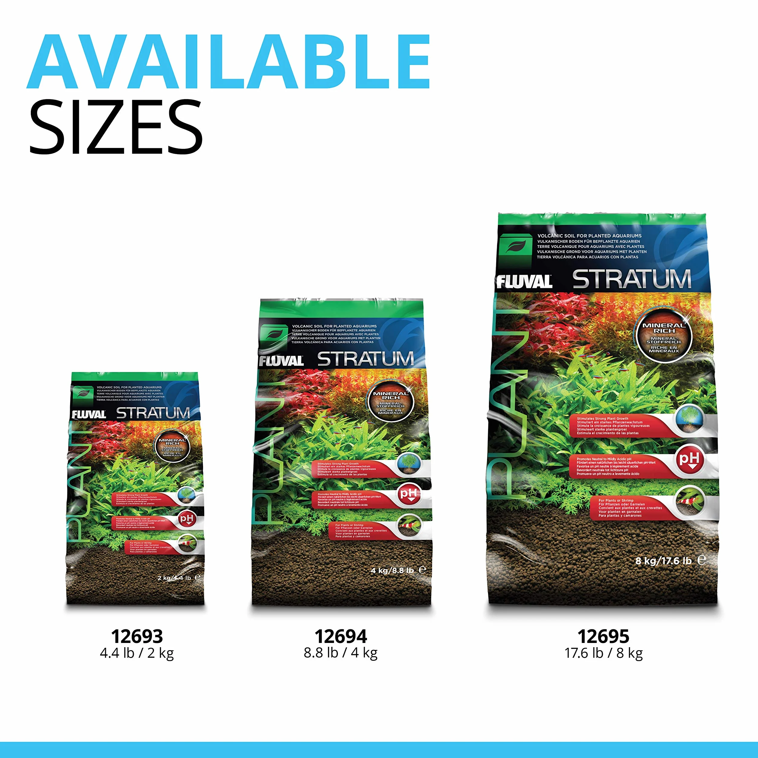 Fluval Substrat pour aquarium Plant & Shrimp Stratum, 4 kg