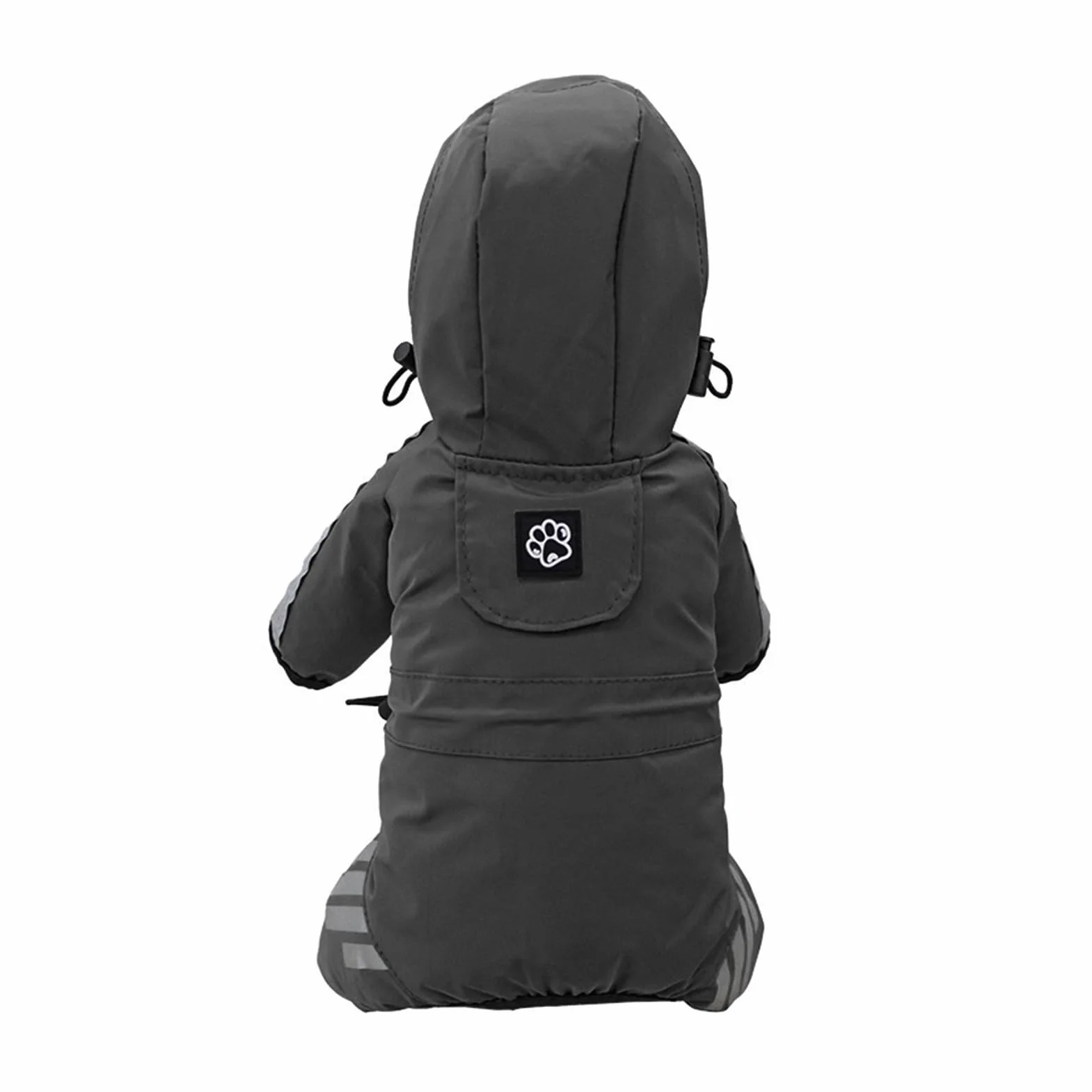 Manteau de pluie imperméable réfléchissant pour chien avec bandes réfléchissantes à quatre pattes