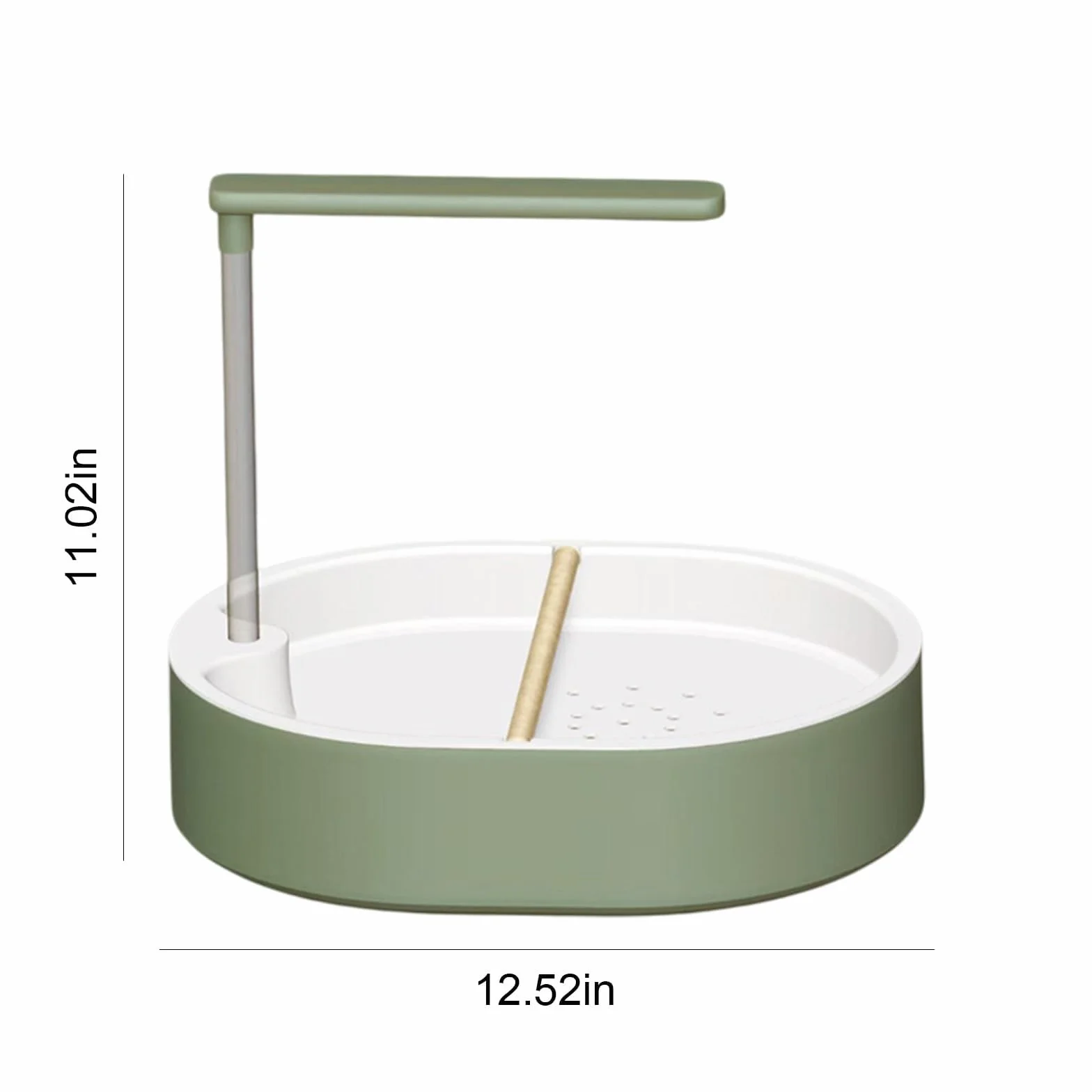 Baignoire Oiseaux Fontaine Douche Automatique pour Perruches, Perroquet, Conures, Cacatoès (Vert)